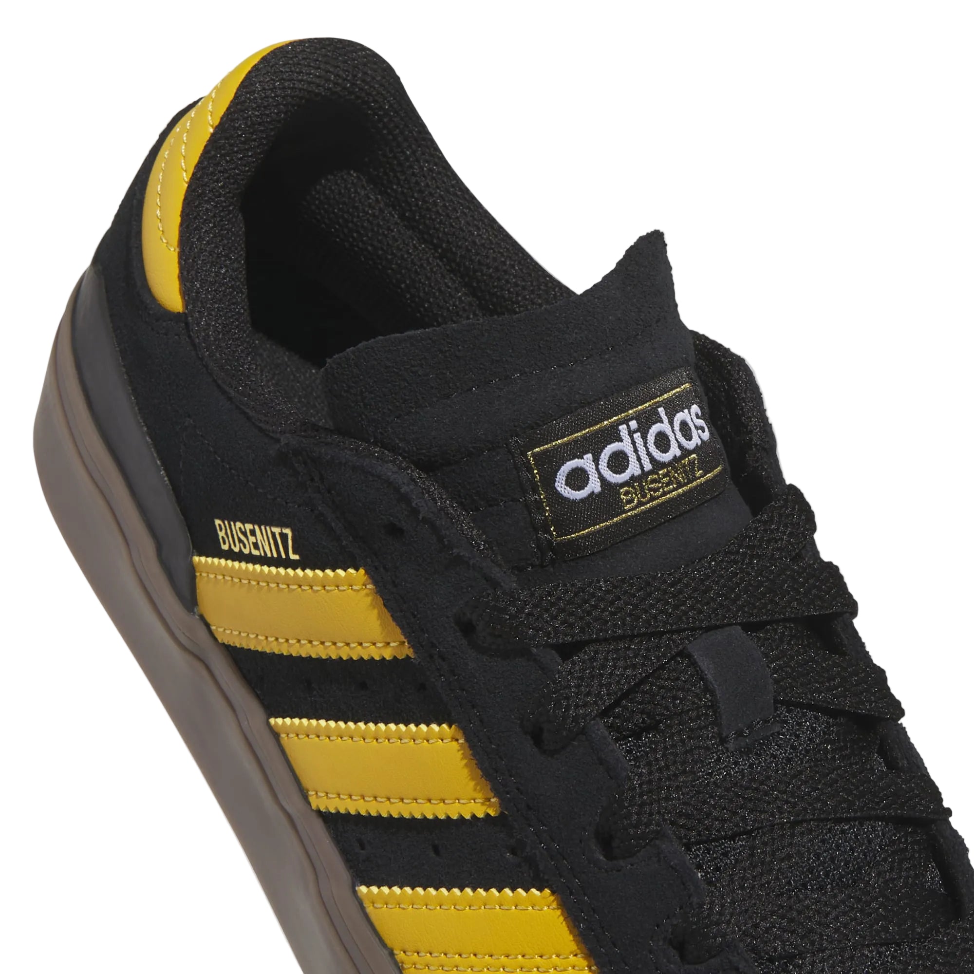 Black/Yellow Busenitz Vulc II Adidas Skate Shoe Detail