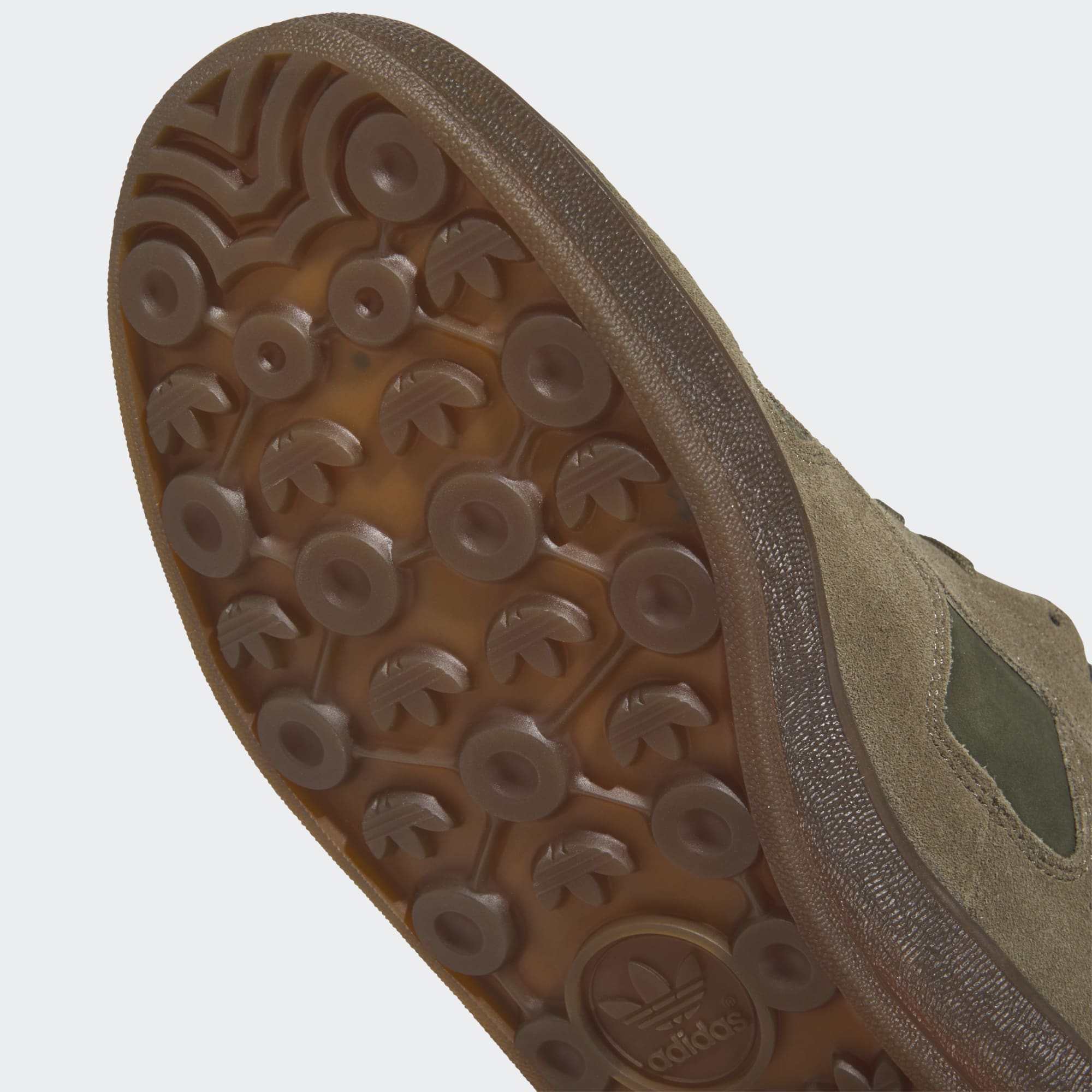 Olive Aloha Super Adidas Skate Shoe Detail