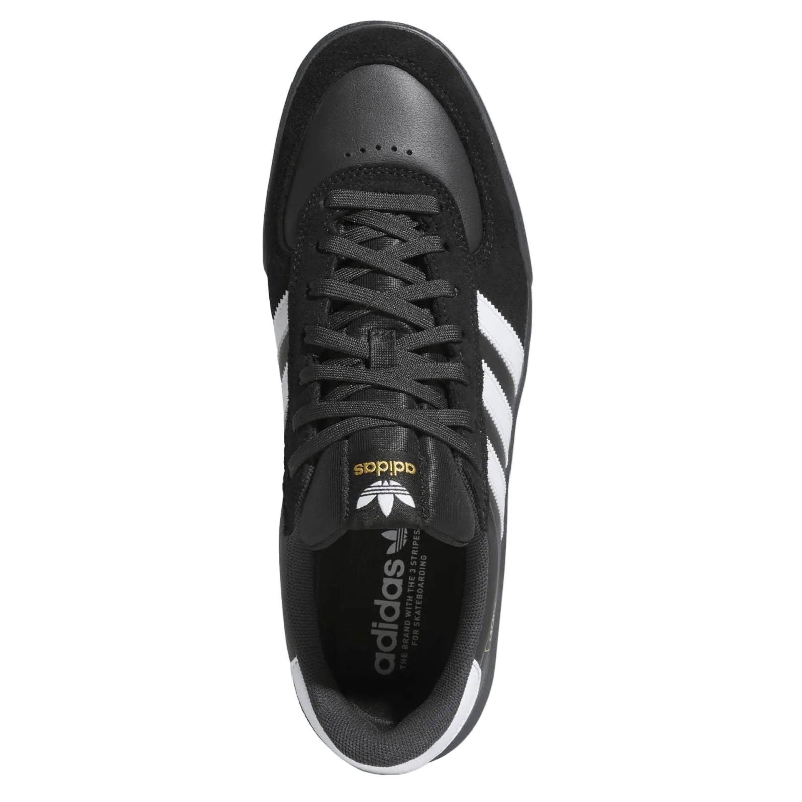 Black/Carbon Glenburn Adidas Skate Shoe Top