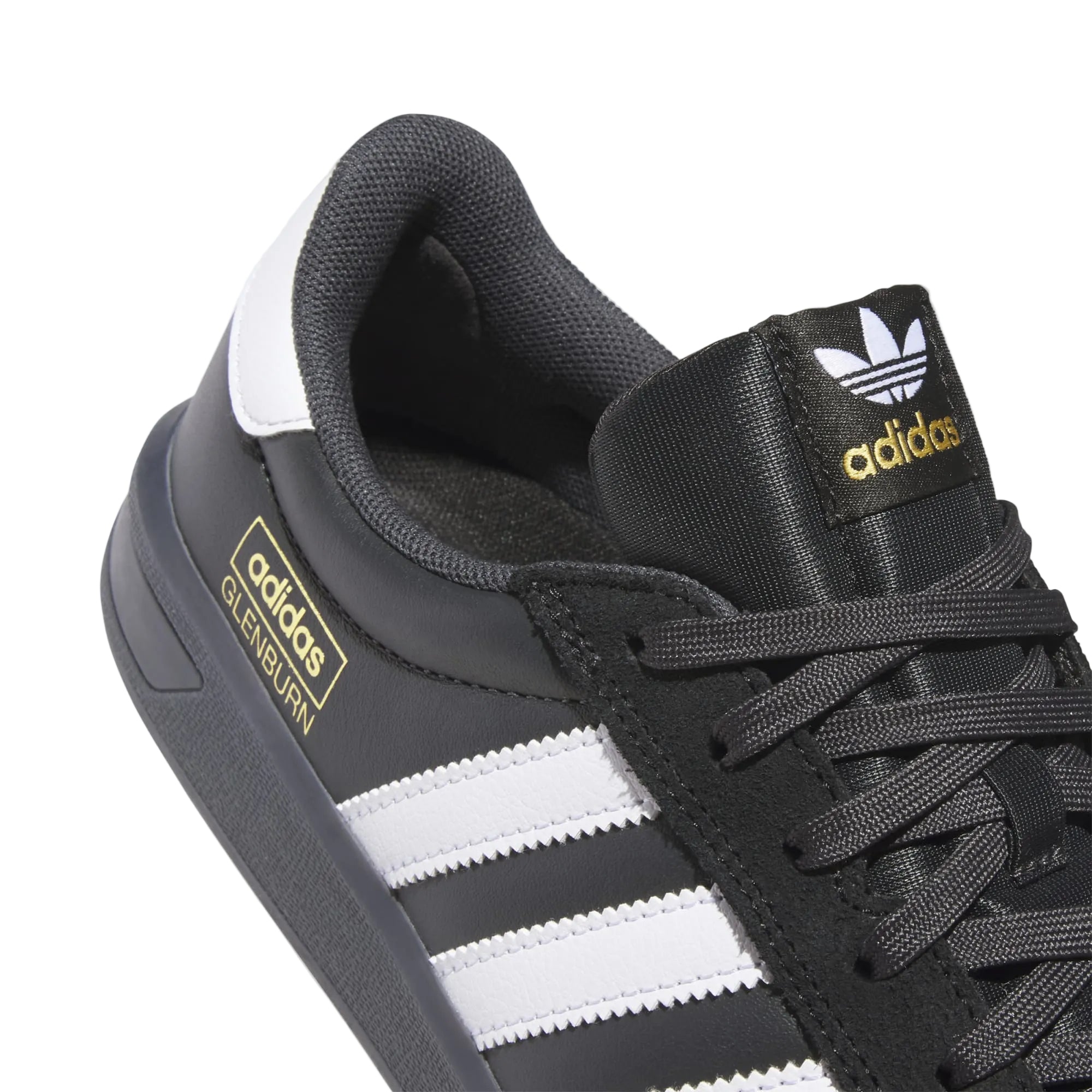 Black/Carbon Glenburn Adidas Skate Shoe Detail