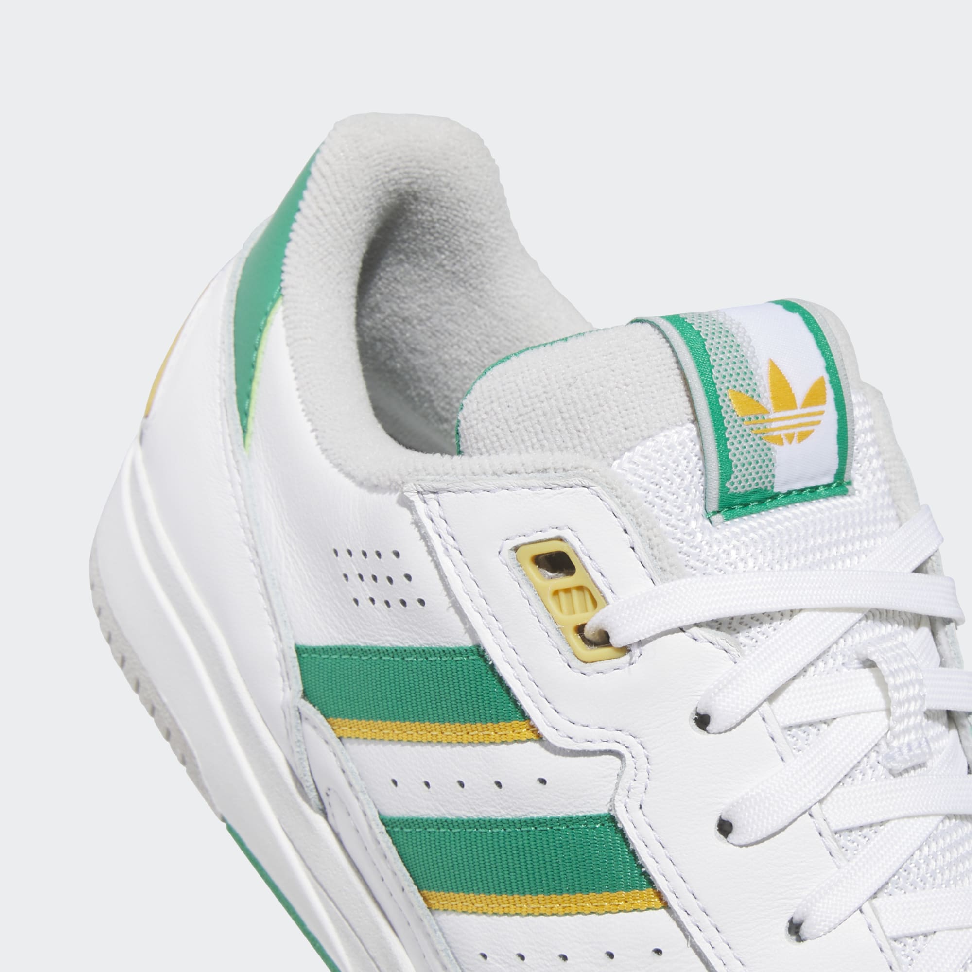 White/Green Tekkira Cup Adidas Skate Shoe Detail