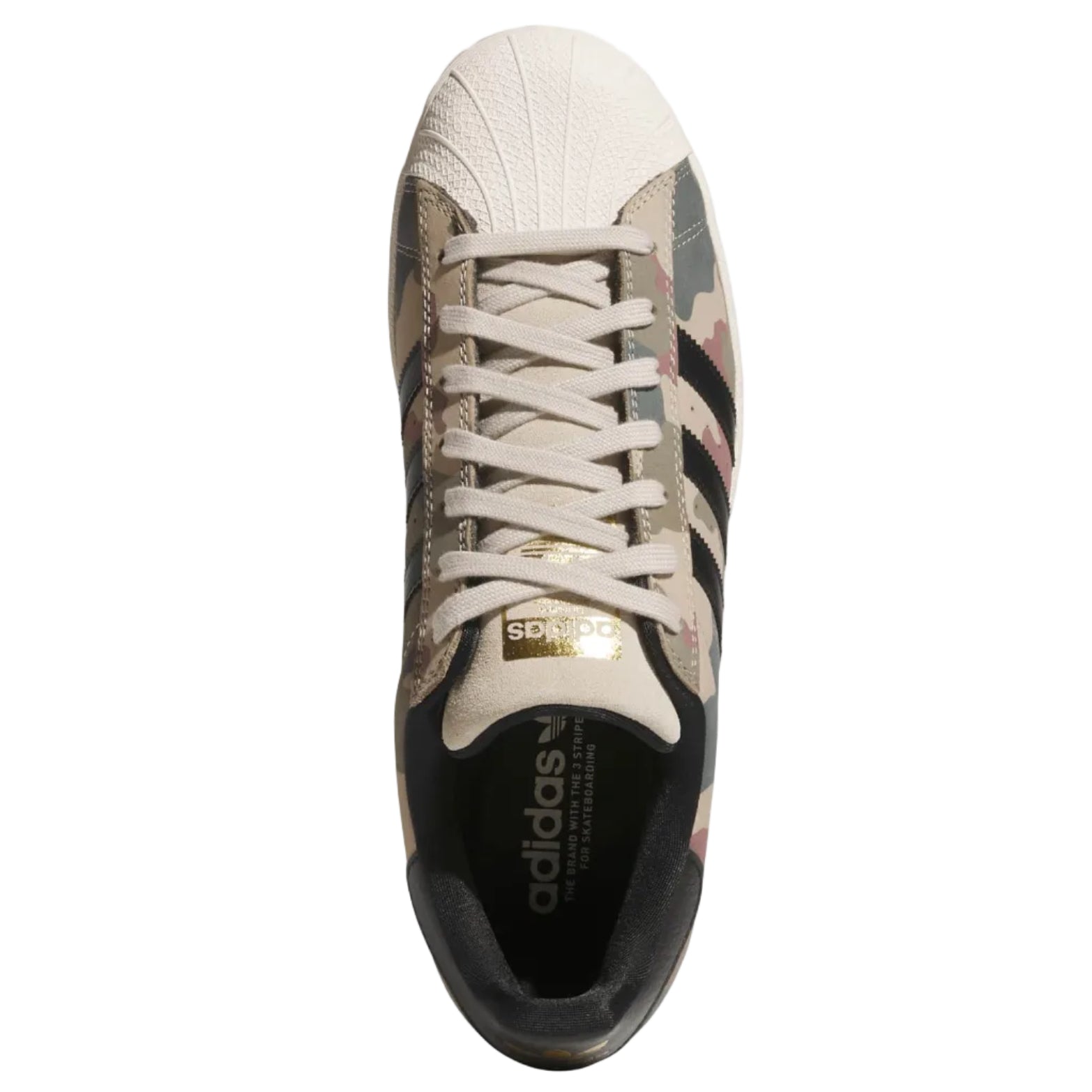 Camo Superstar ADV Adidas Skate Shoe Top