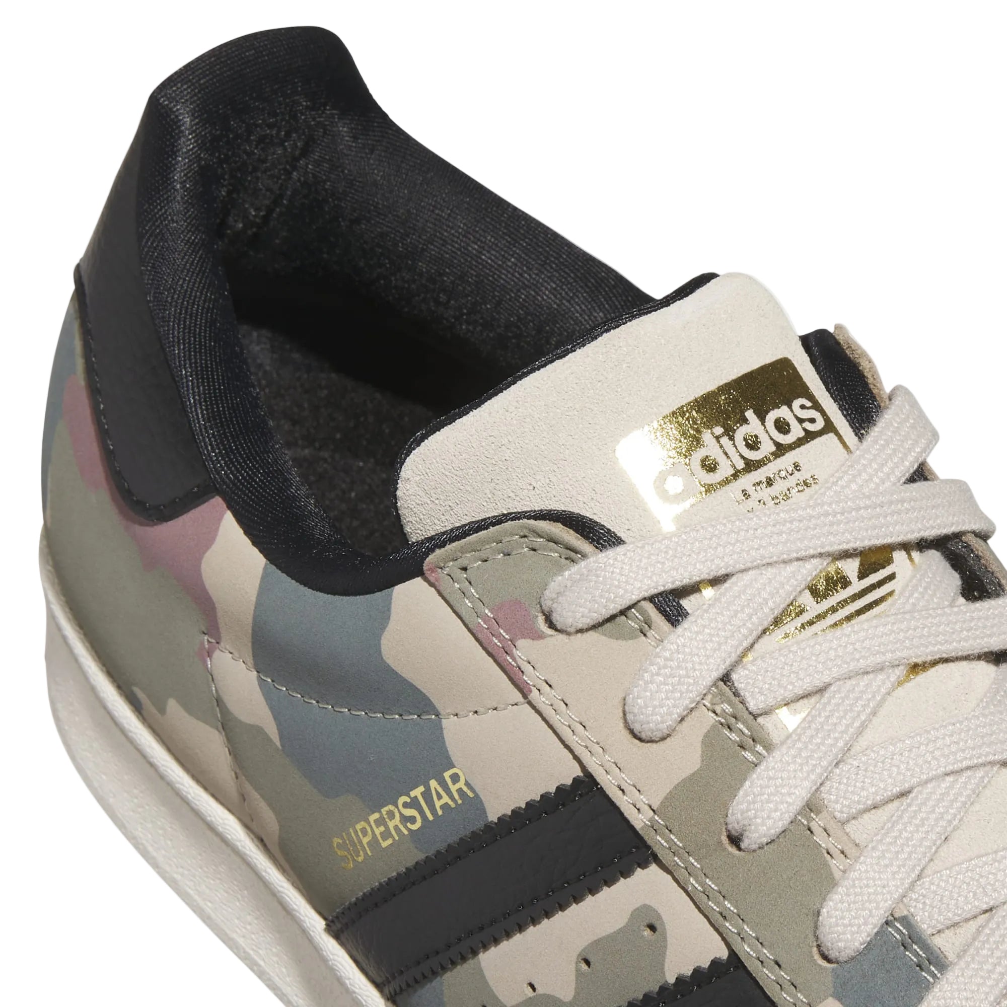 Camo Superstar ADV Adidas Skate Shoe Detail