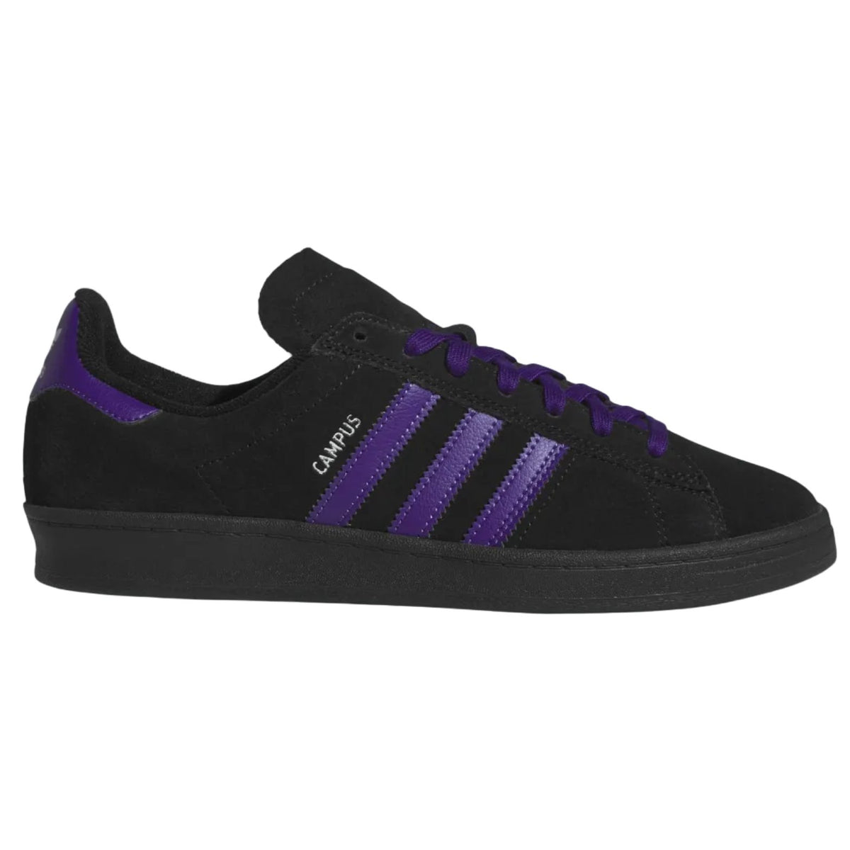 Black/Purple Campus ADV Adidas Skate Shoe