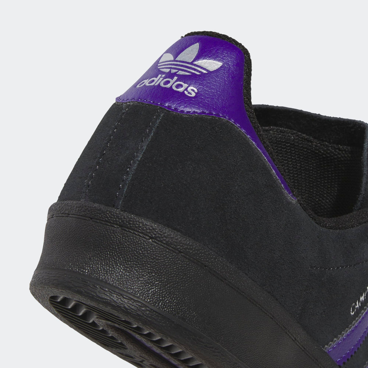 Black/Purple Campus ADV Adidas Skate Shoe Detail