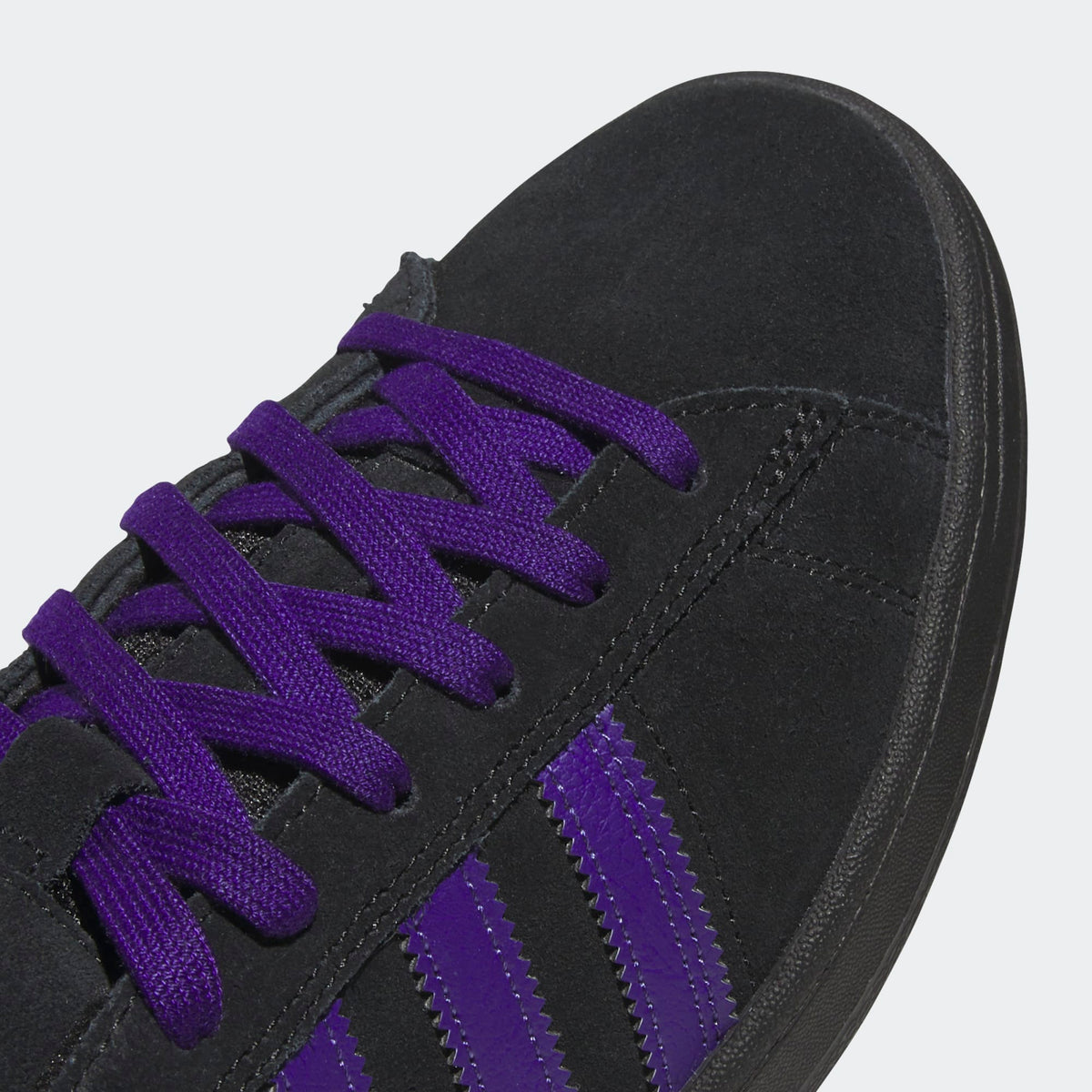 Black/Purple Campus ADV Adidas Skate Shoe Detail