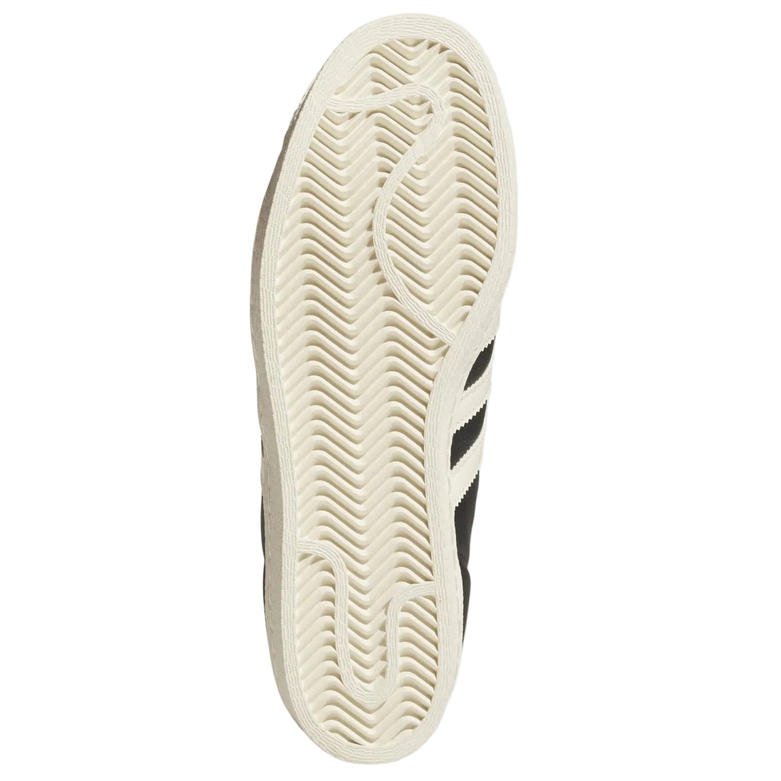 Black Superstar ADV 80 Adidas Skate Shoe Bottom