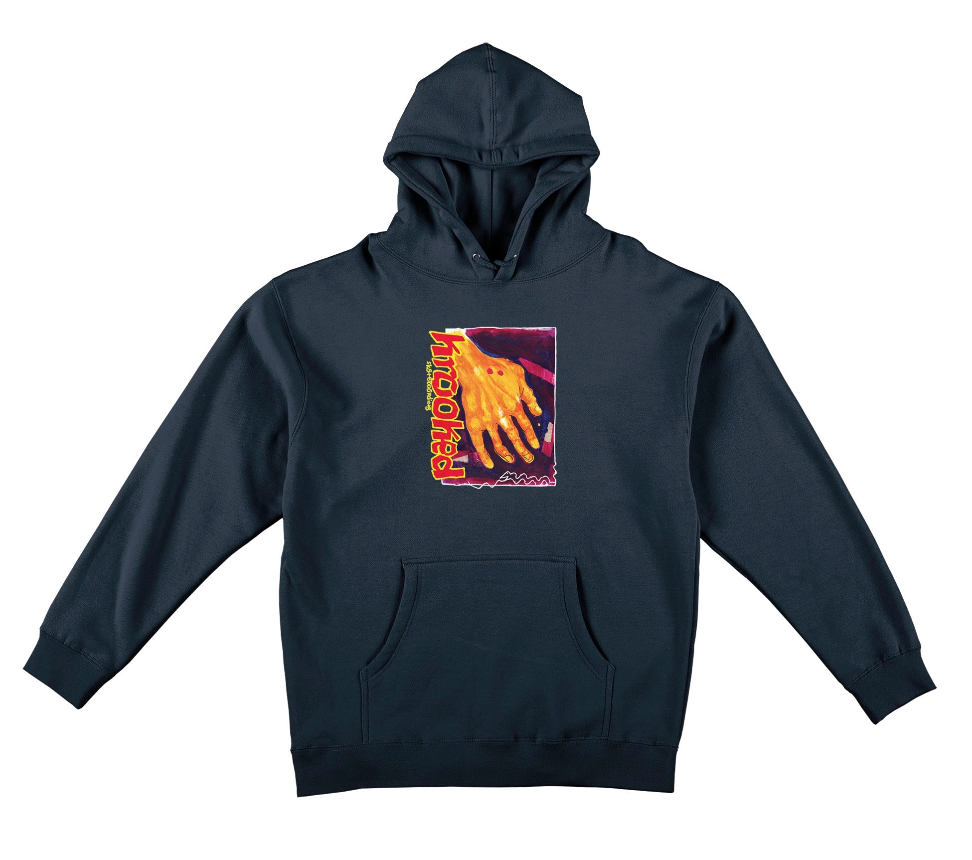 Navy Snake Bite Krooked Hoodie