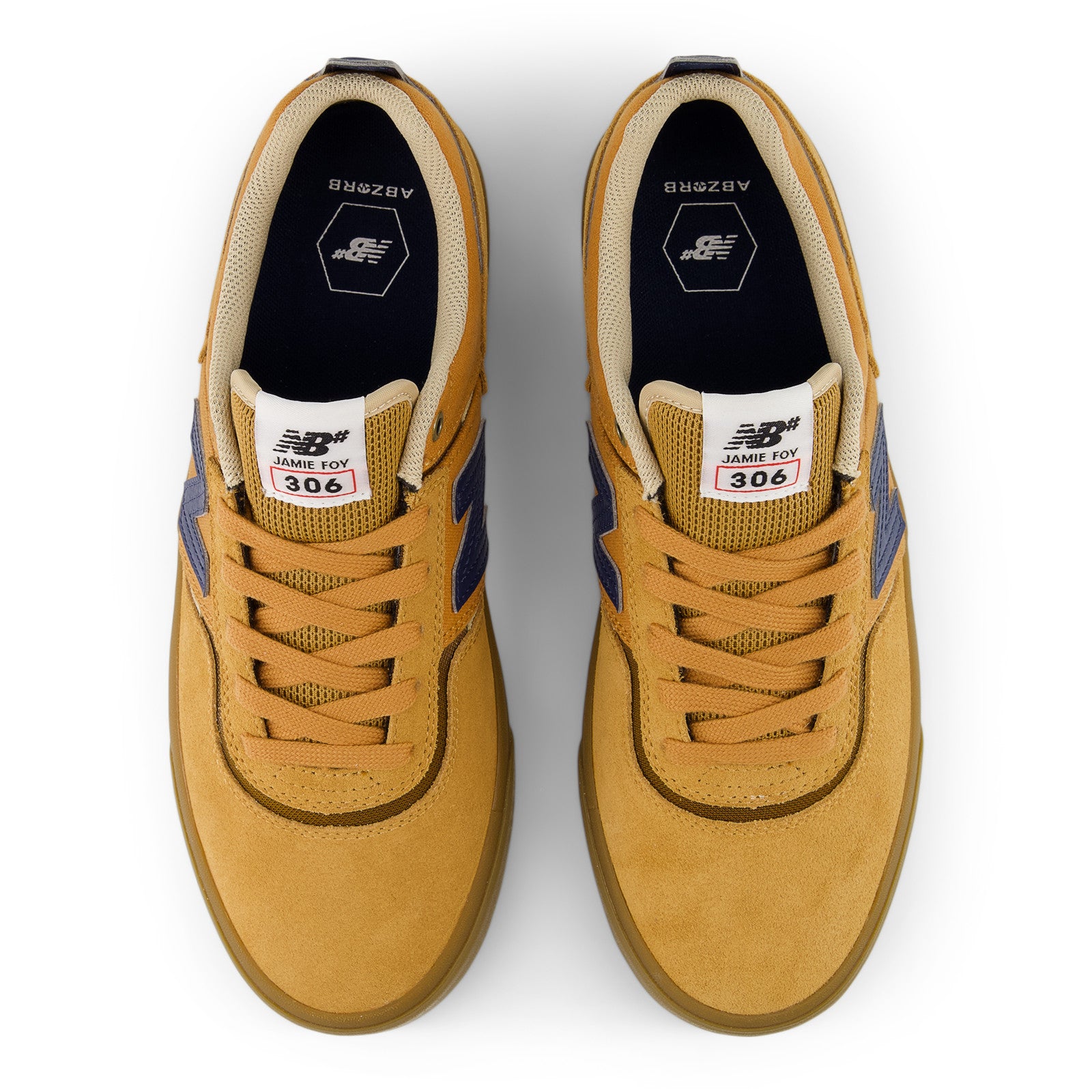 Wheat/Navy Jamie Foy NM306 NB Numeric Skate Shoe Top