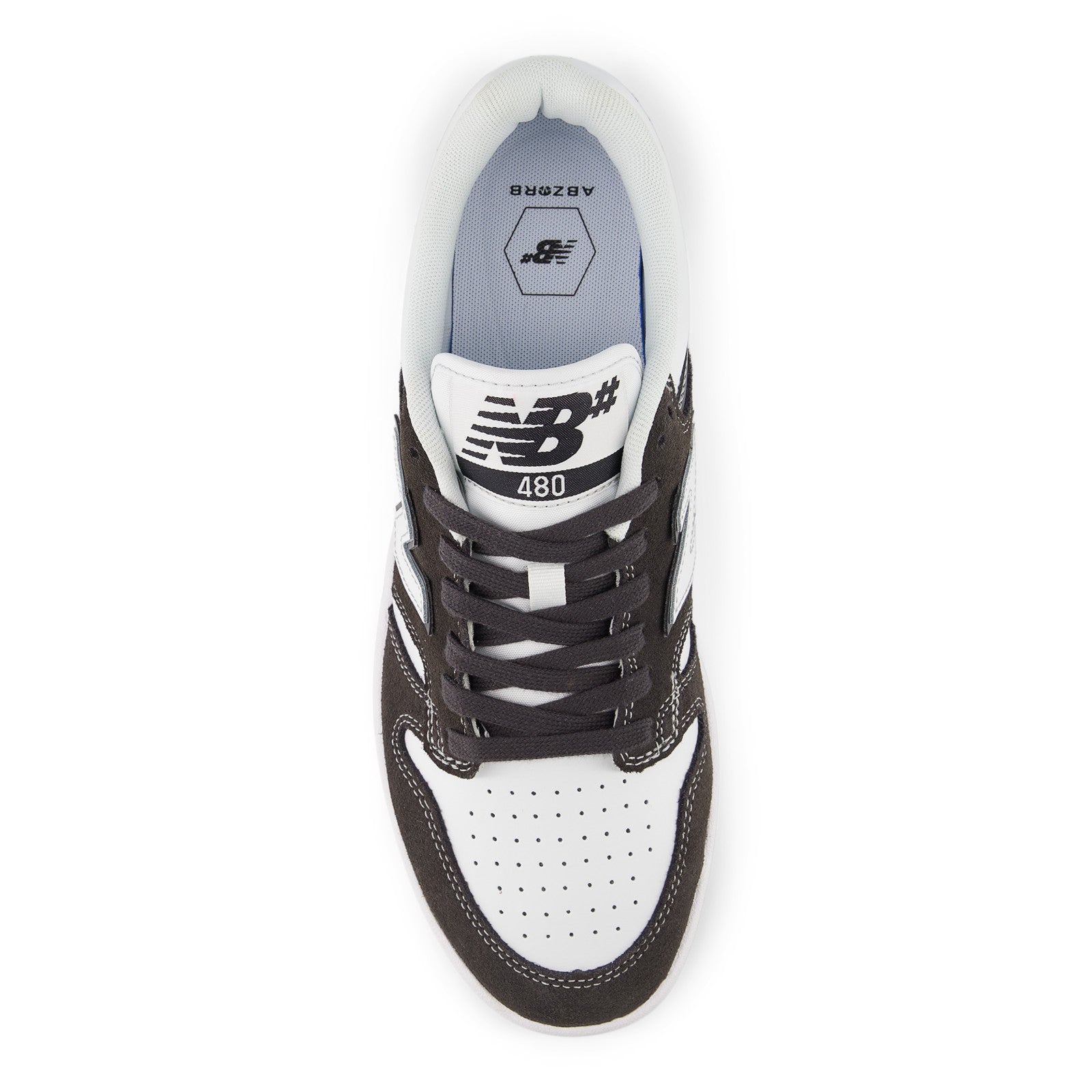 Dark Grey/White NM480 NB Numeric Skate Shoe Top