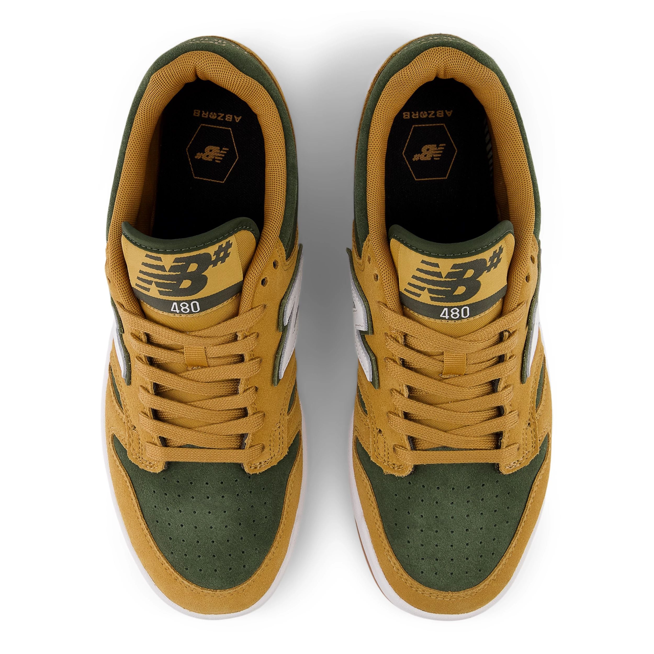 Tan/Green 480 NB Numeric Skate Shoe Top