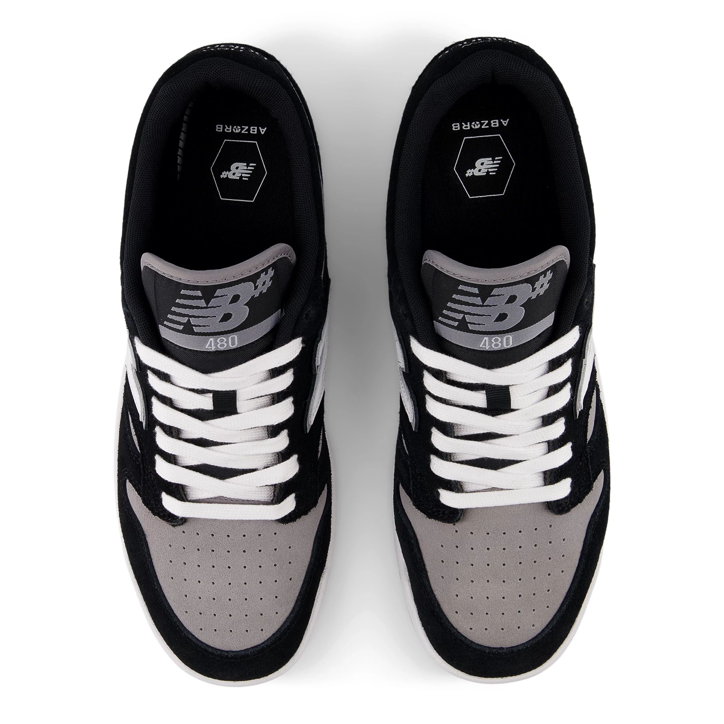 Black/Grey 480 NB Numeric Skateboard Shoe Top