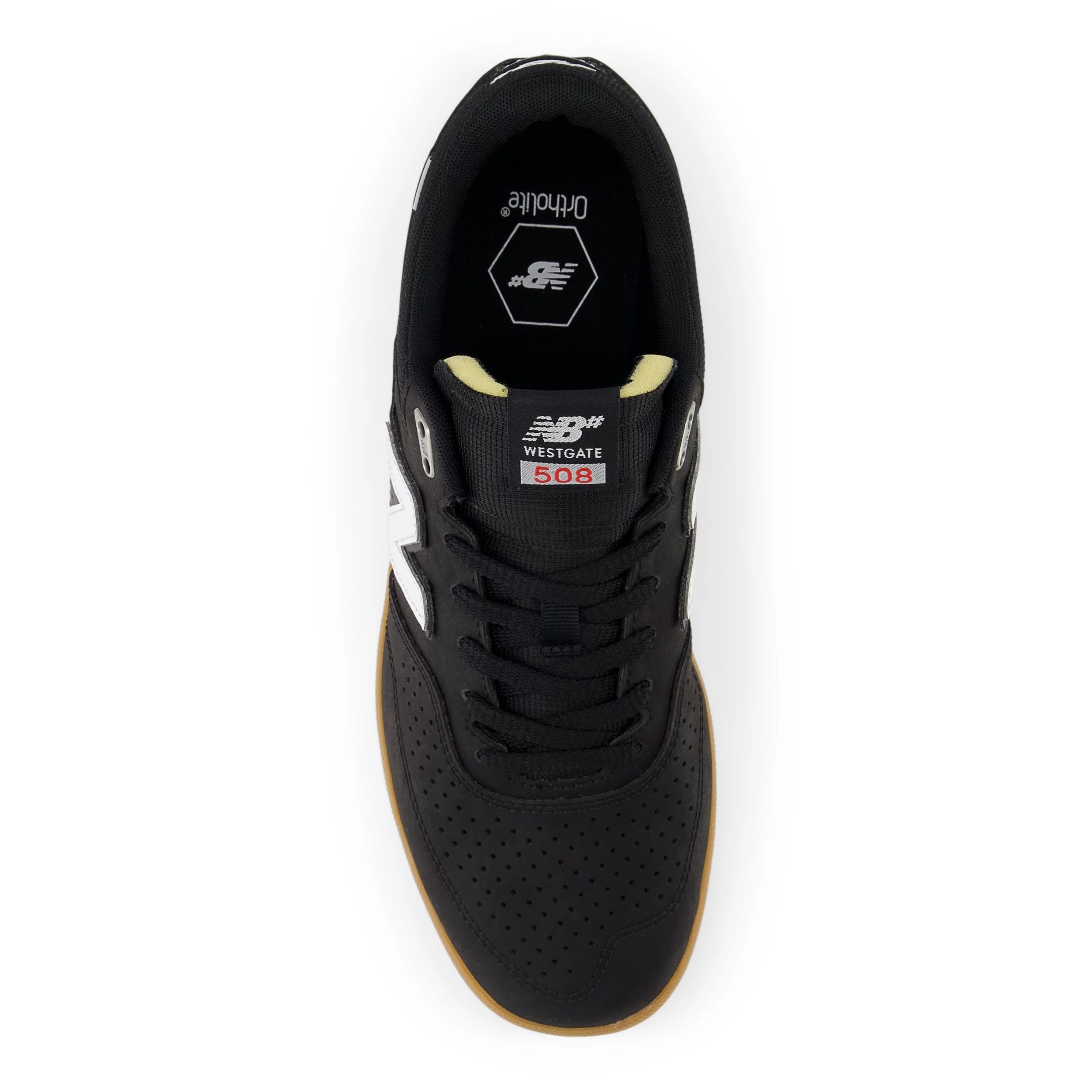 Black/Gum NM508 Westgate NB Numeric Skate Shoe Top