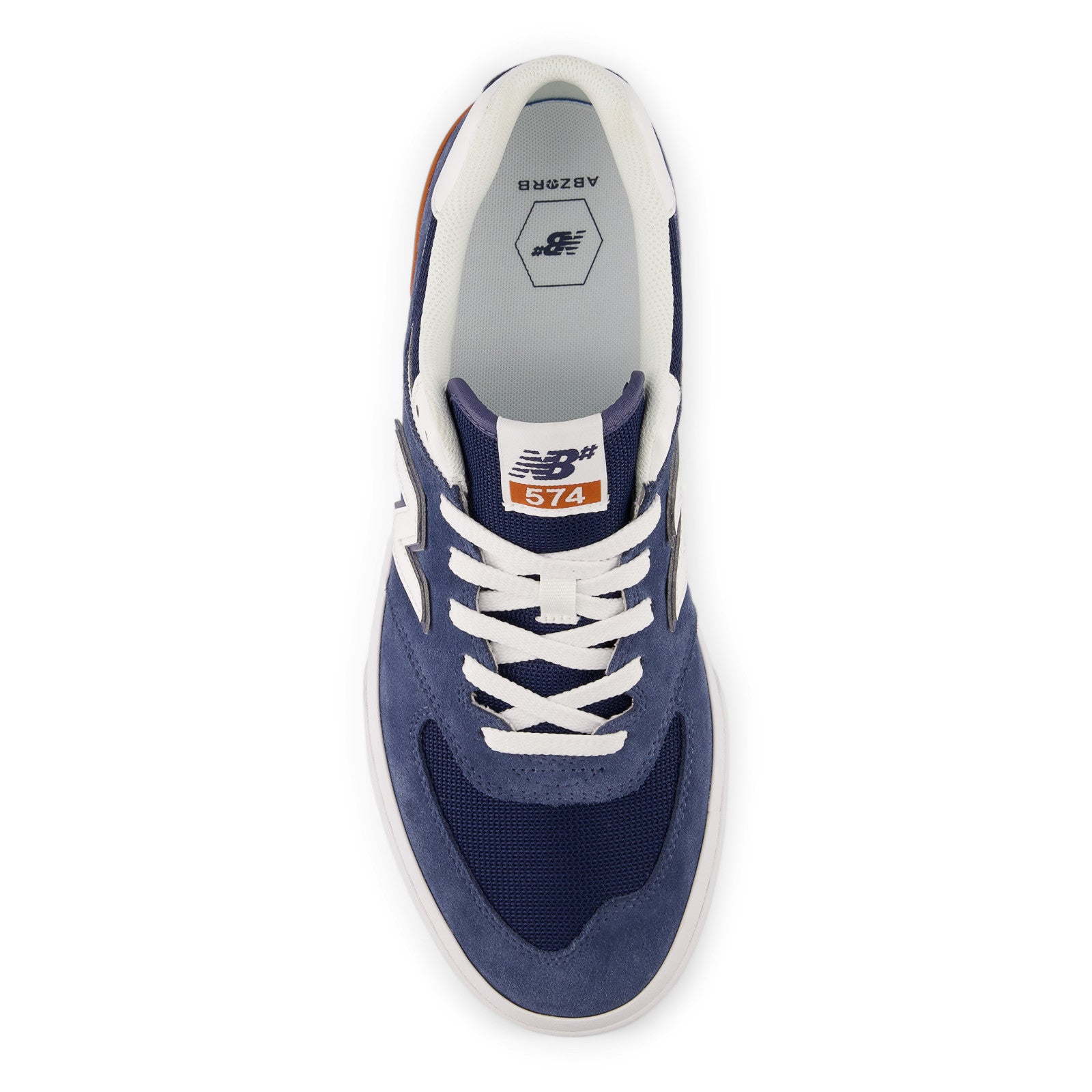 Blue/White NM574 Vulc NB Numeric Skate Shoe Top