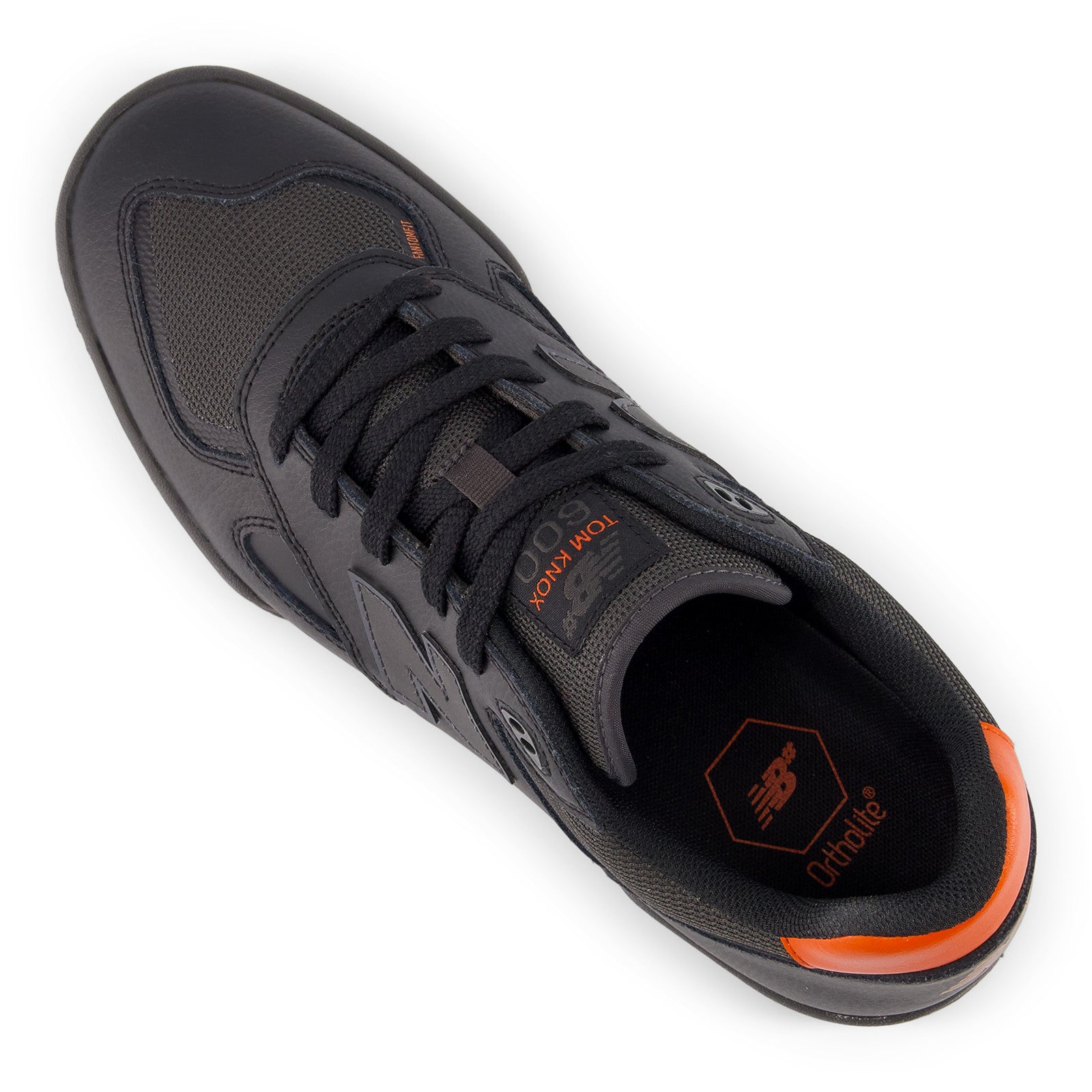 Black NM600 Tom Knox NB Numeric Skate Shoe Top