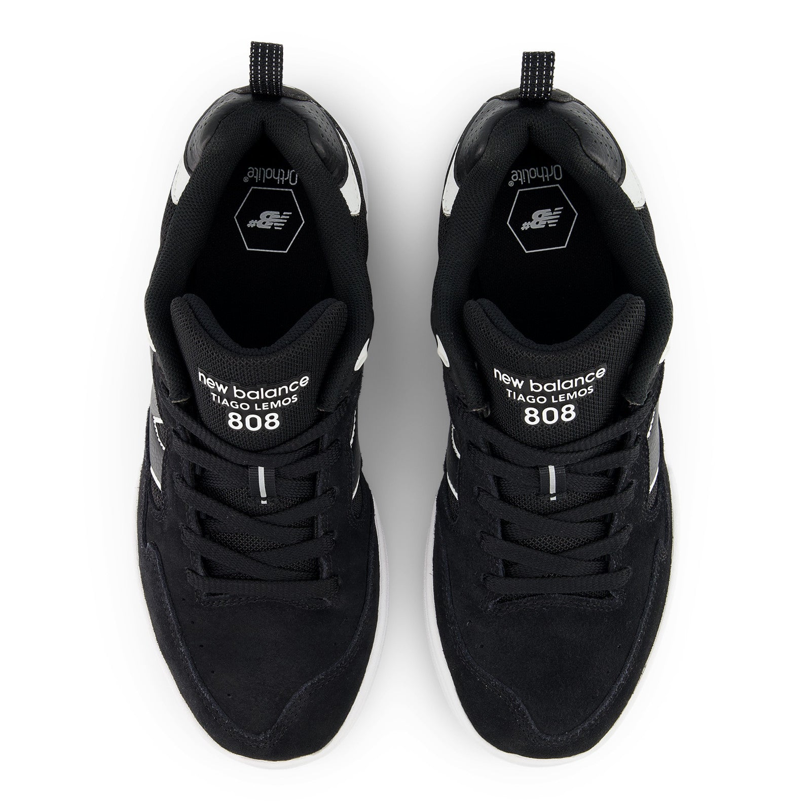 Black/White NM808 Lite Tiago NB Numeric Skate Shoe Top