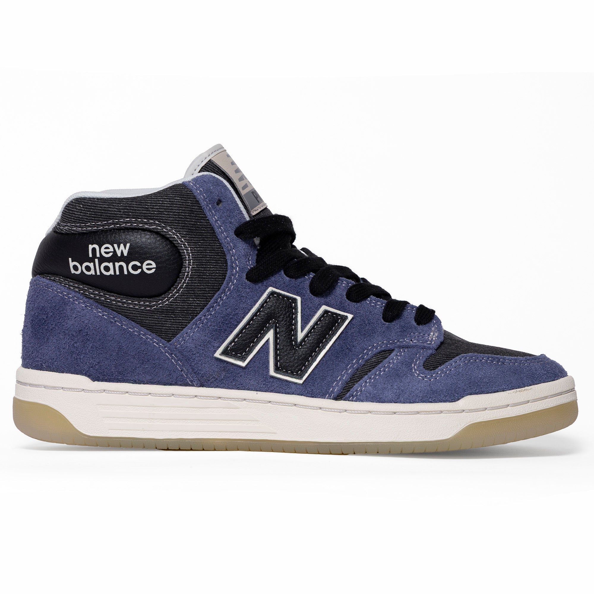 Brookland Projects X New Balance Numeric 480 High Blue Sued and Black Denim