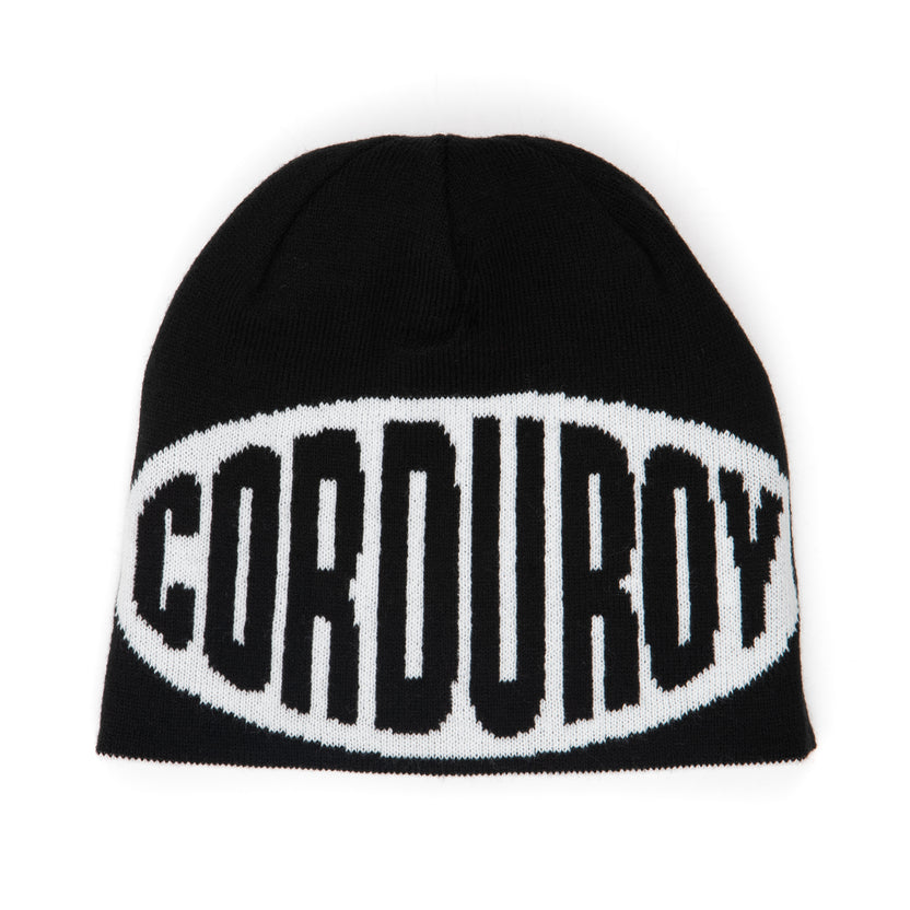White No Regrets Corduroy Beanie