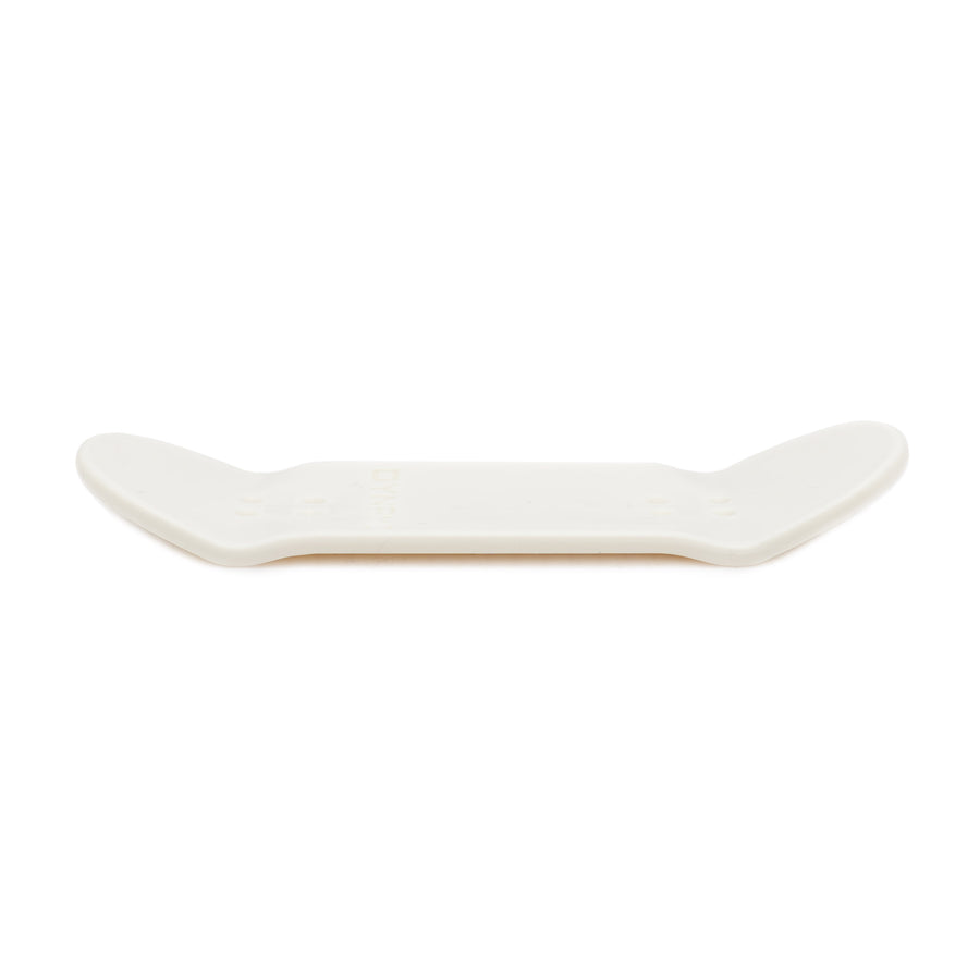 White Blank Plastic Dynamic Fingerboard Deck