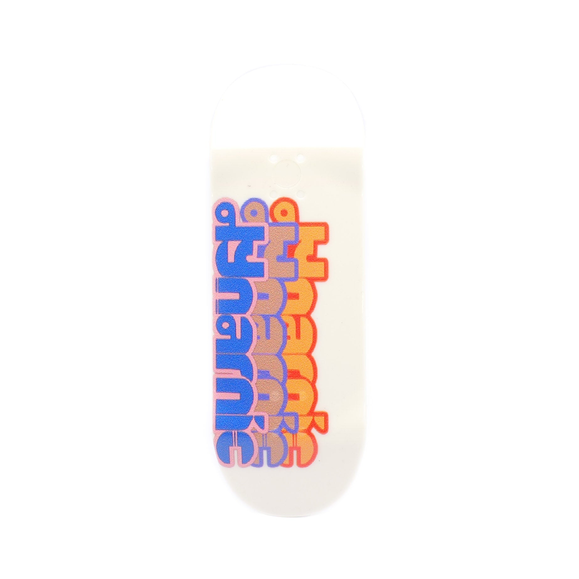 Triple Logo Plastic Dynamic Fingerboard Deck