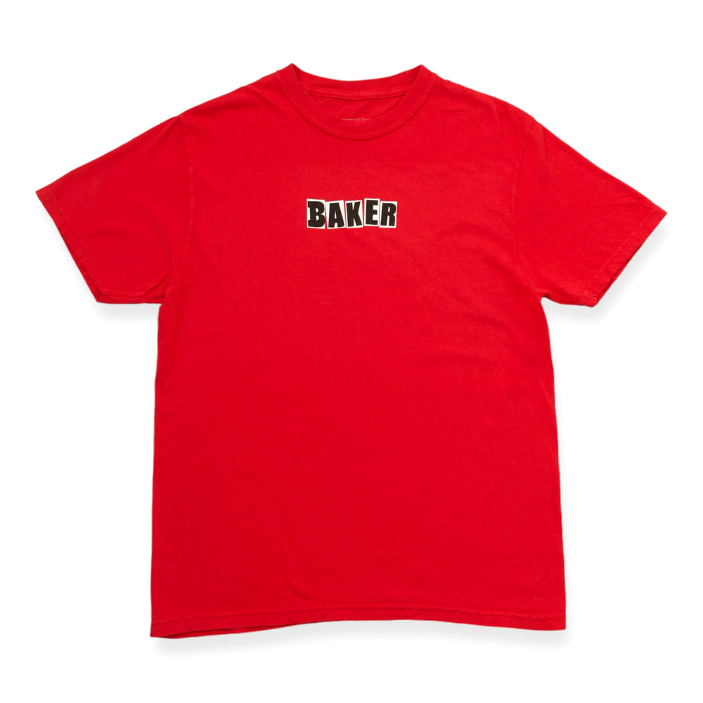 Red Wash Brand Logo Baker T-shirt