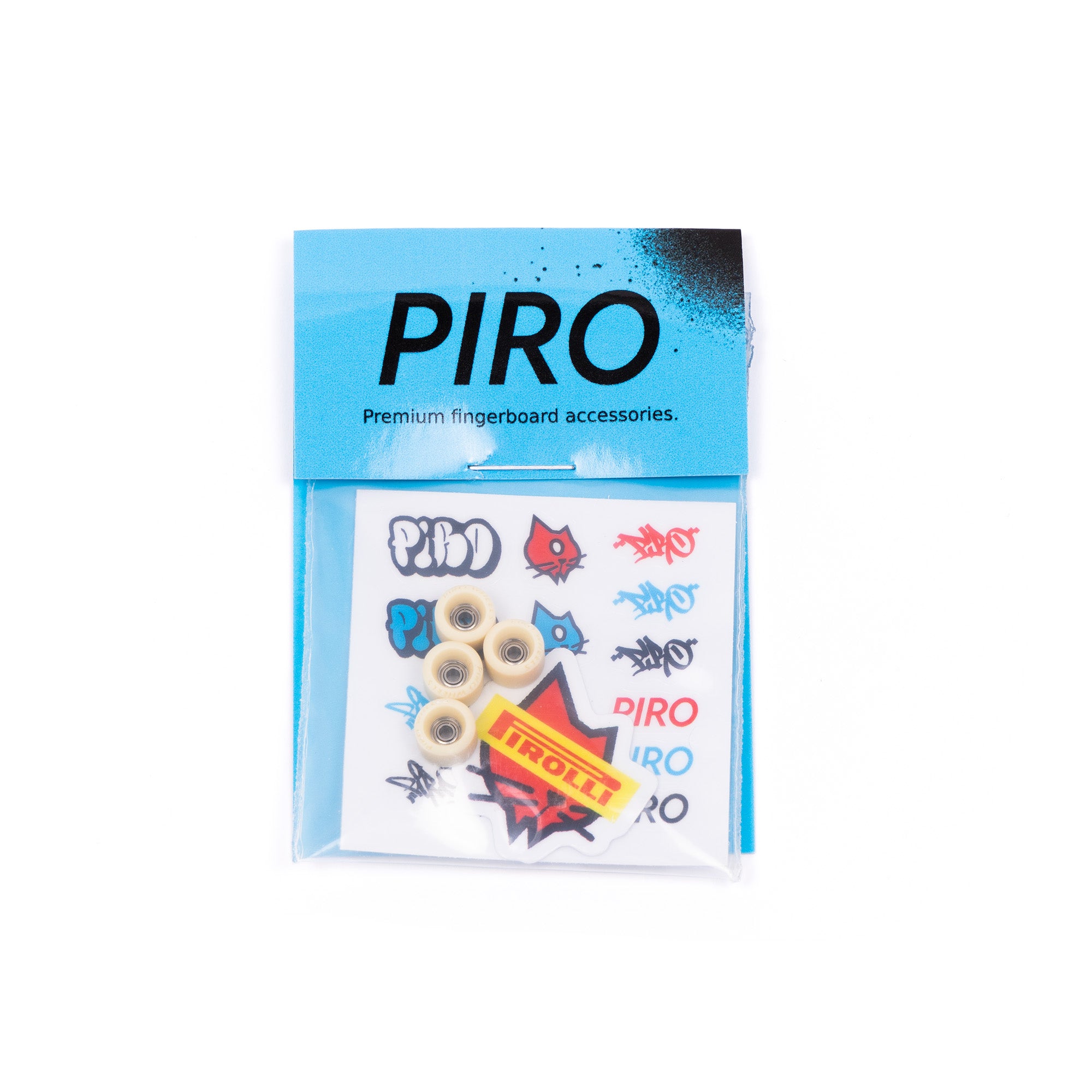 Tan Piro Bowl Mini Fingerboard Wheels Package