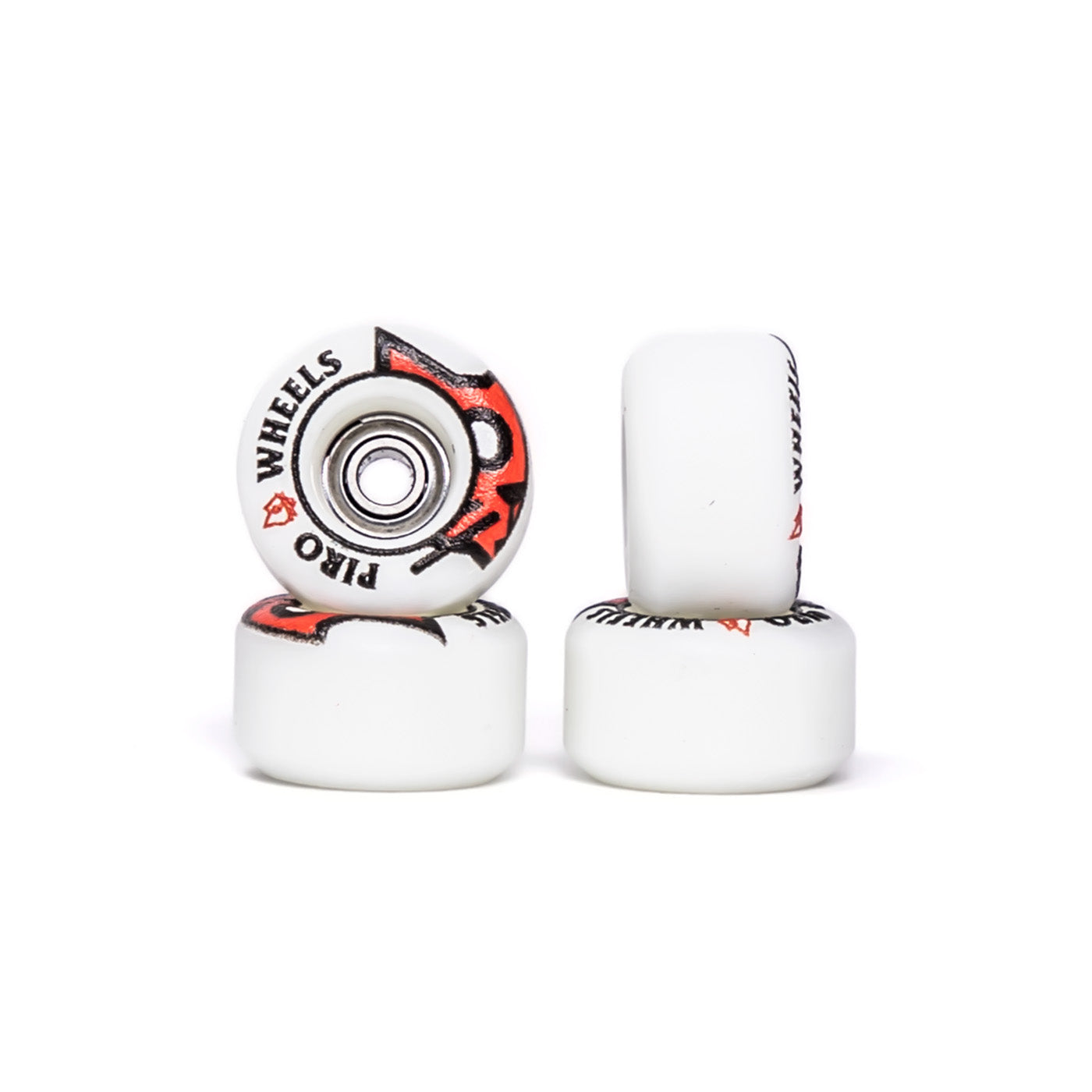 White Piro Bone Head Performance Fingerboard Wheels