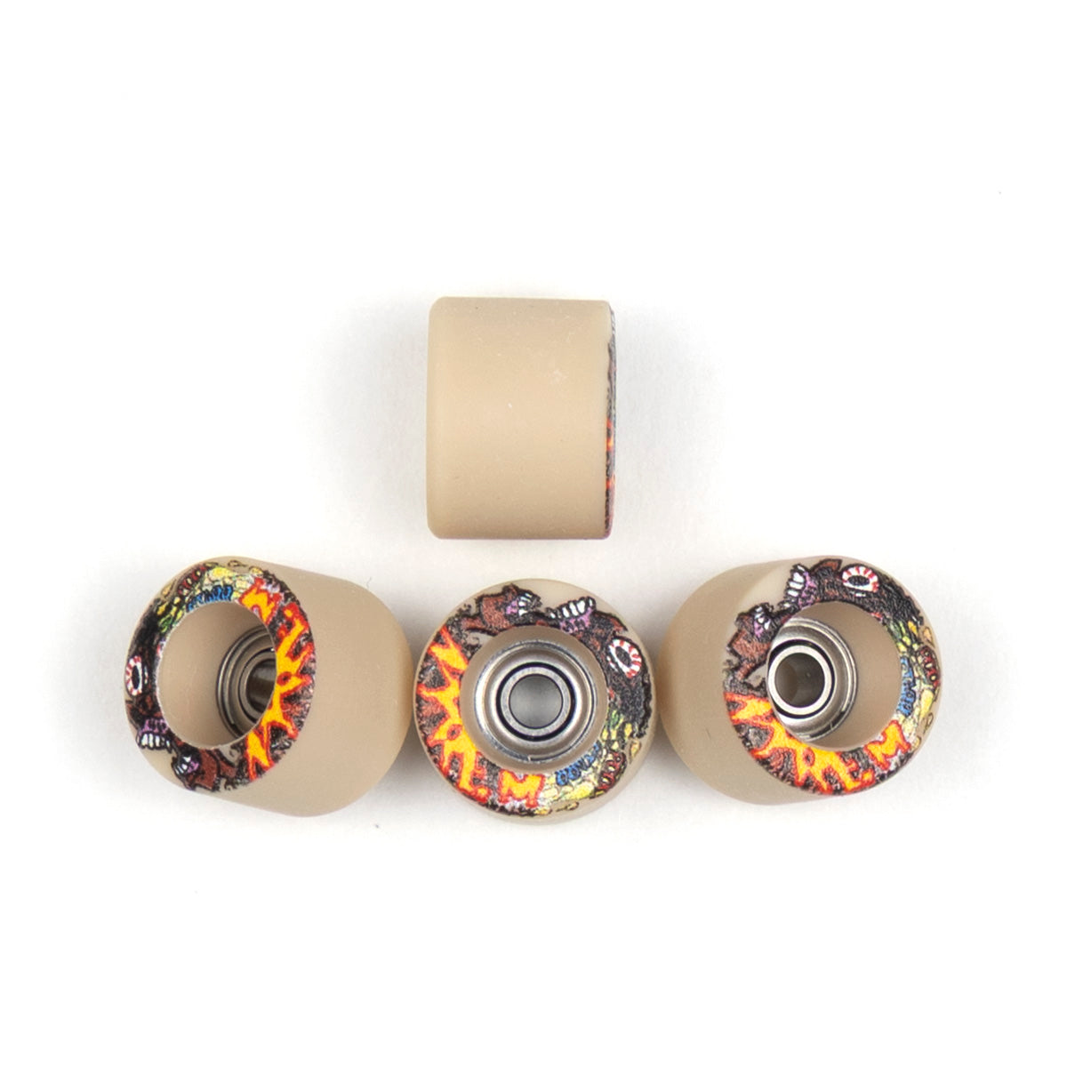 Tan Pock Pro Piro fingerboard wheels with custom mini wide shape