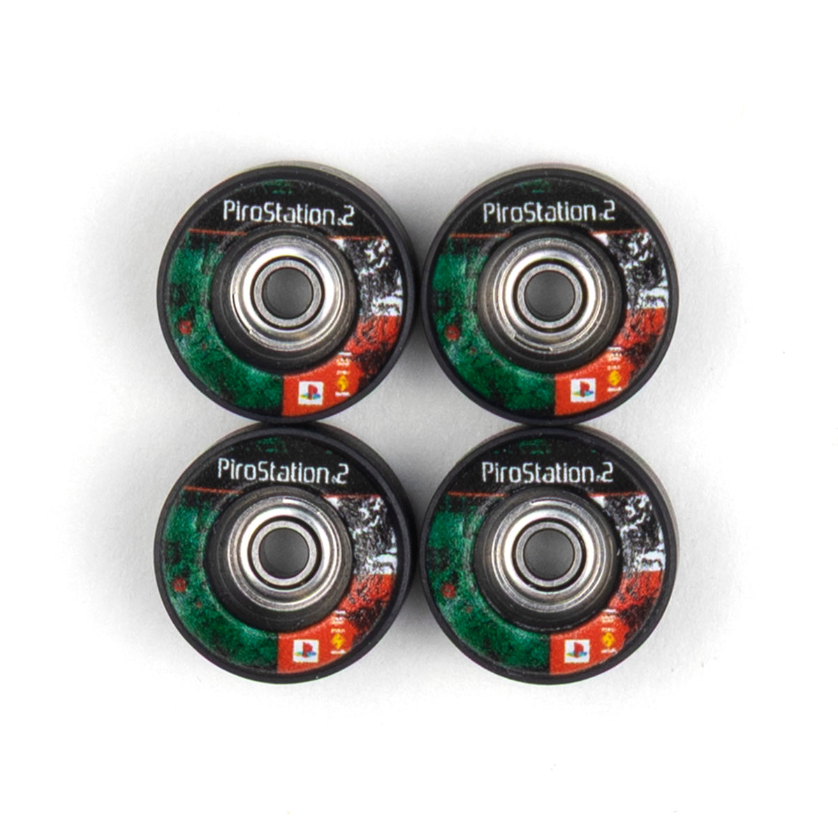 Black Pirostation 2 Fingerboard wheels set of four