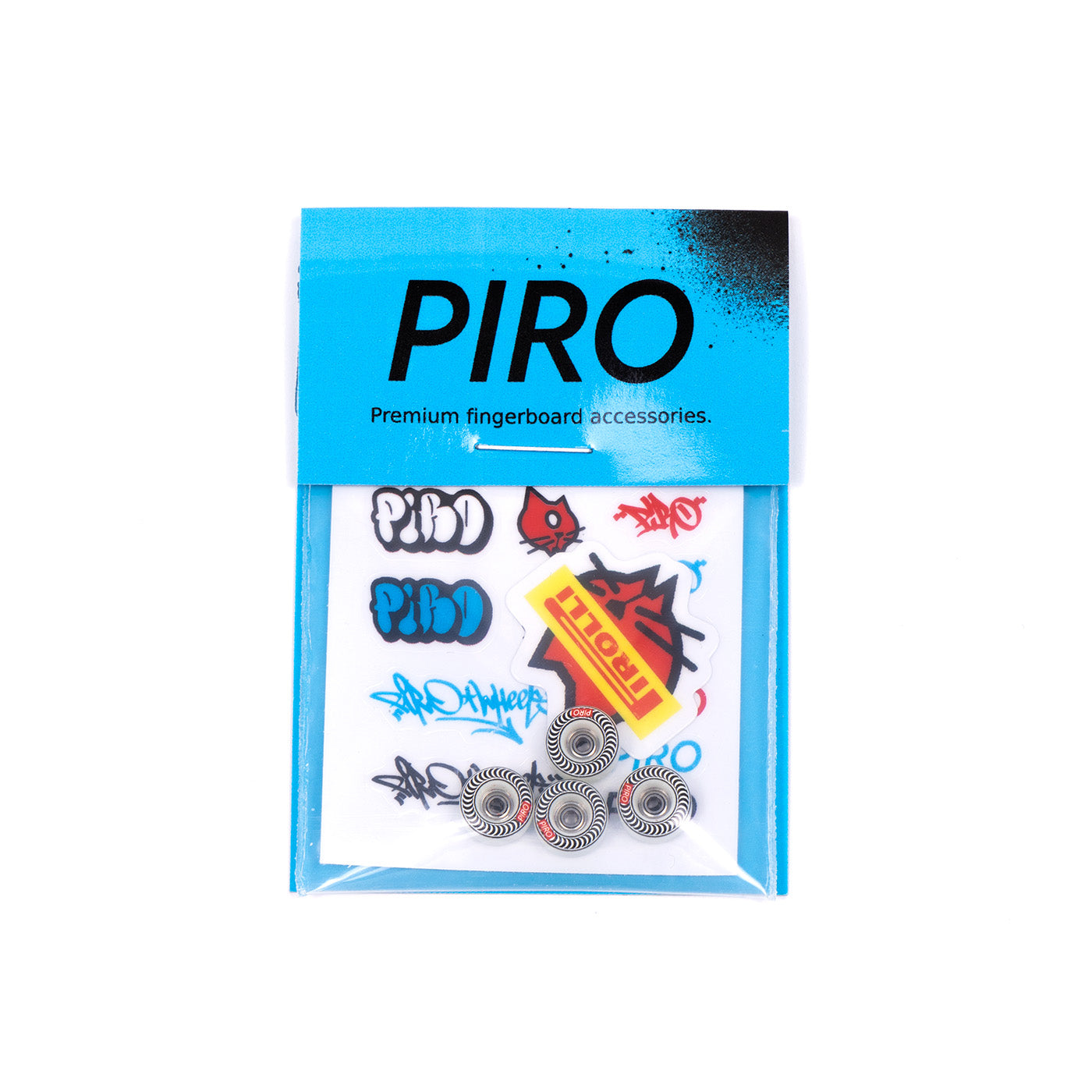 Piro Swirl Performance Fingerboard Wheels Package