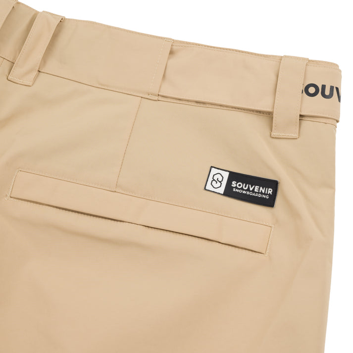 Khaki Chino Souvenir Snow Pants Detail