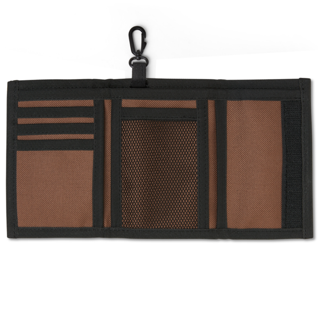 Brown Polar bubblegum key wallet with built in keychain