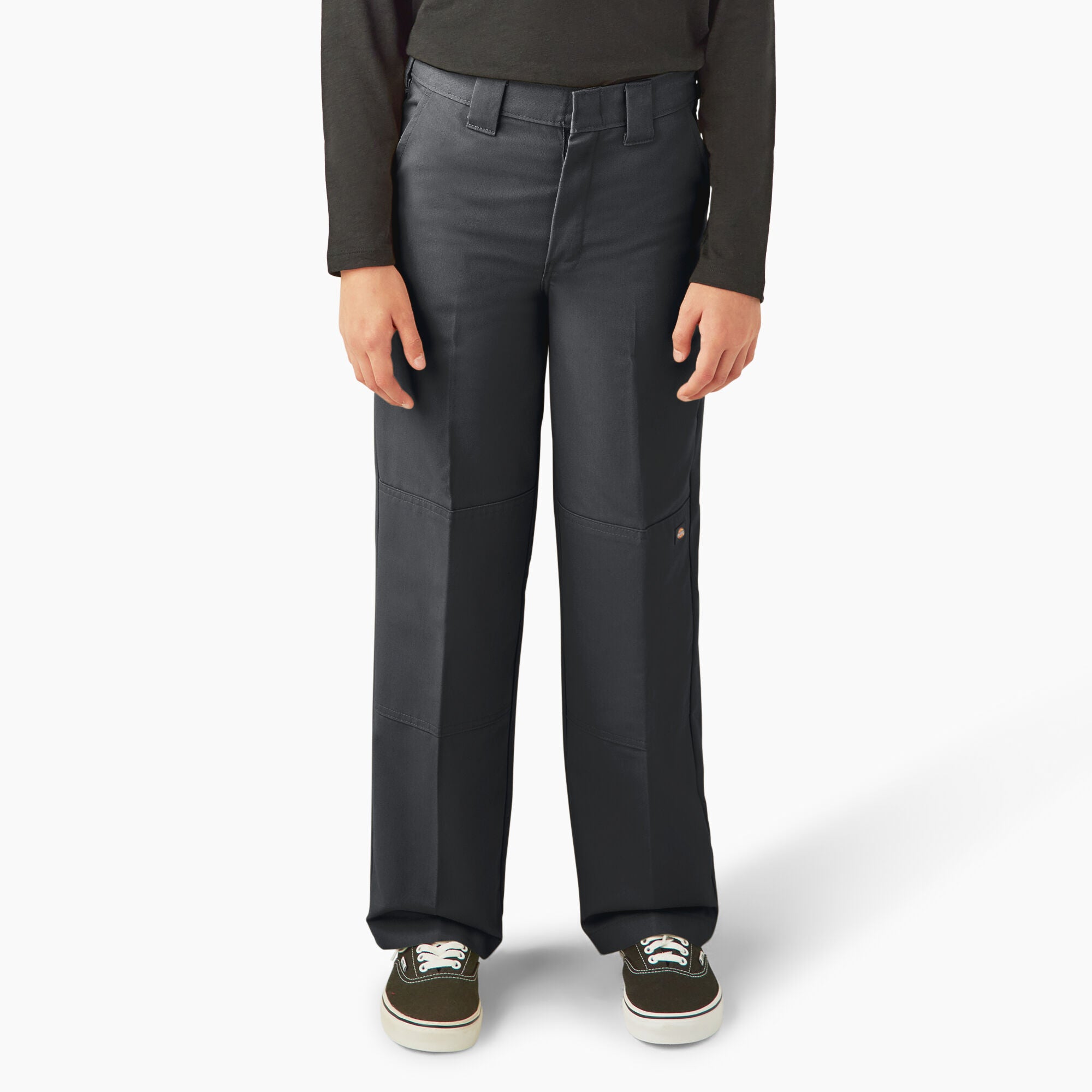 Black Flex Waist Double Knee Boys Dickies Pants