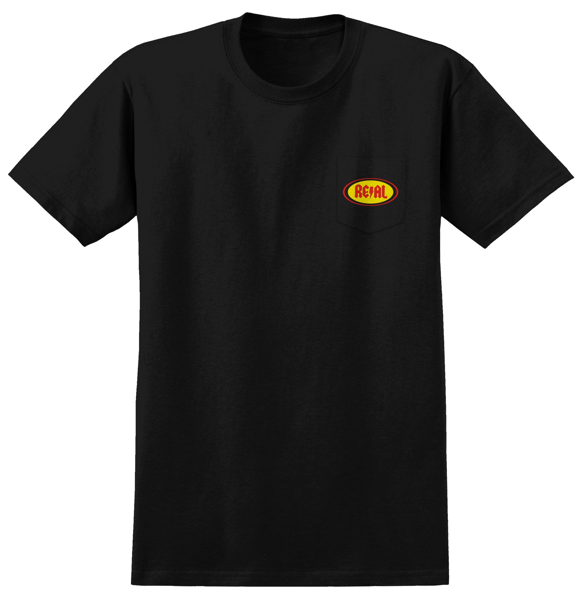 Real Deeds Oval Pocket Tee - Black