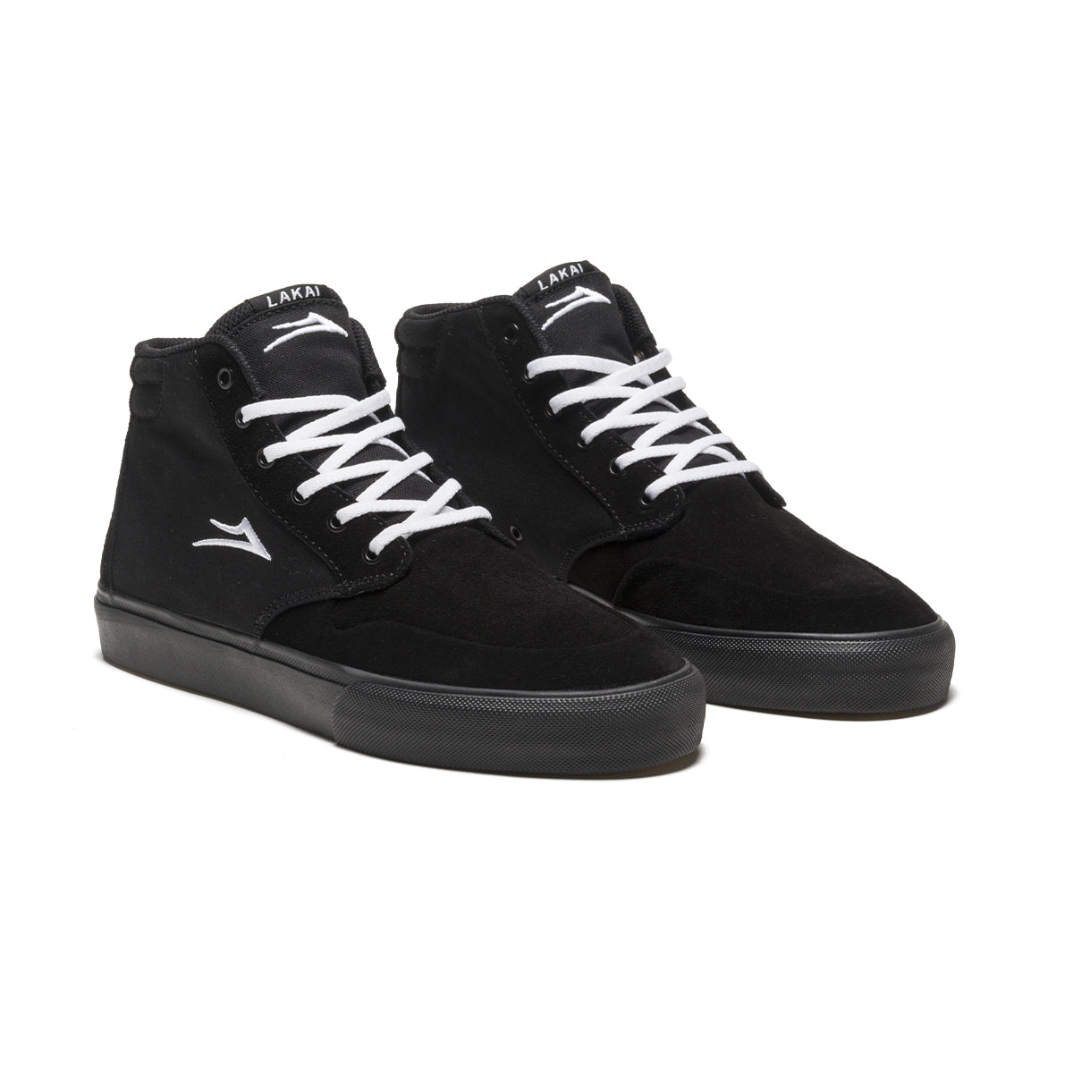 Black/Black Riley 3 High Lakai Skate Shoe