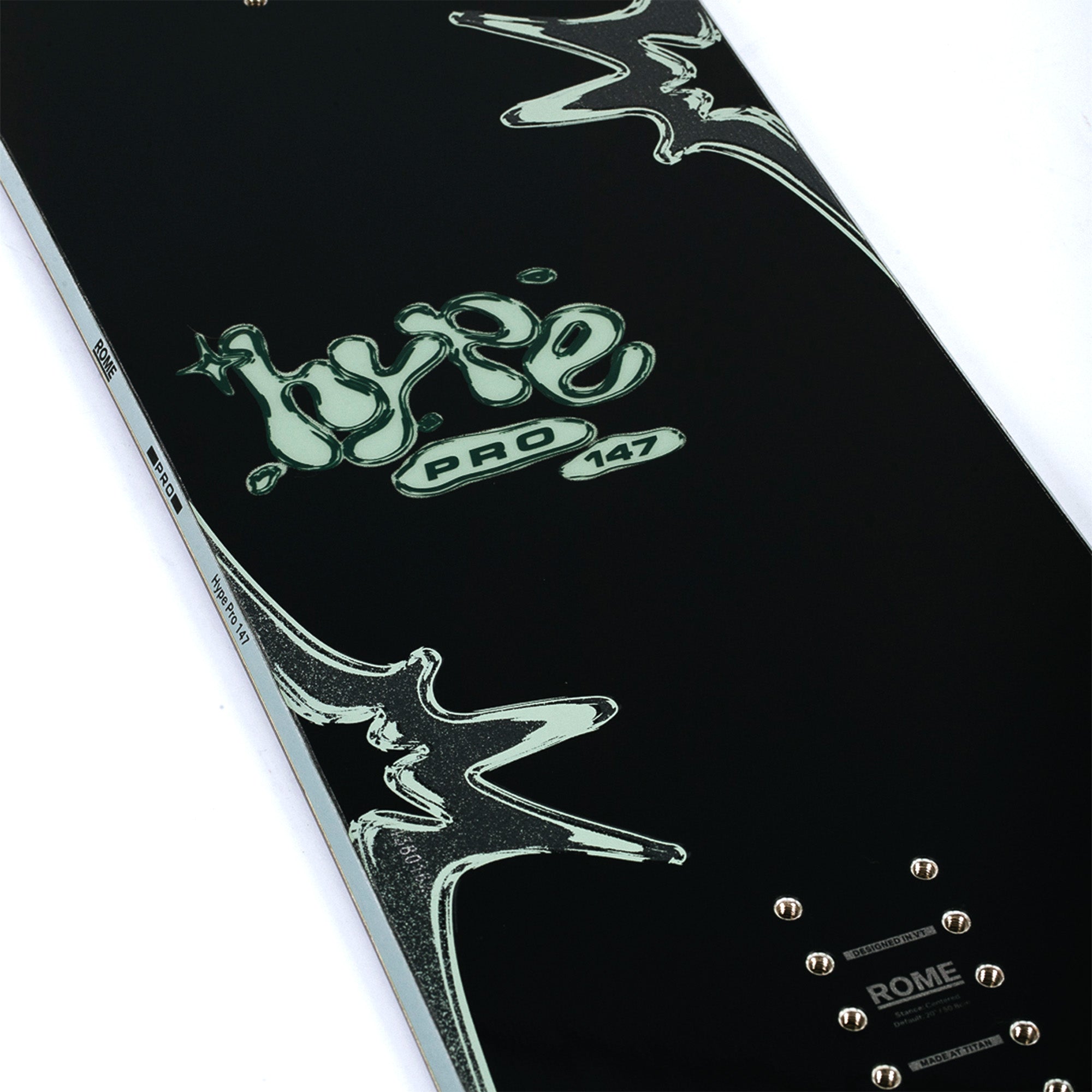 2026 Rome Hype Pro women's snowboard top graphic