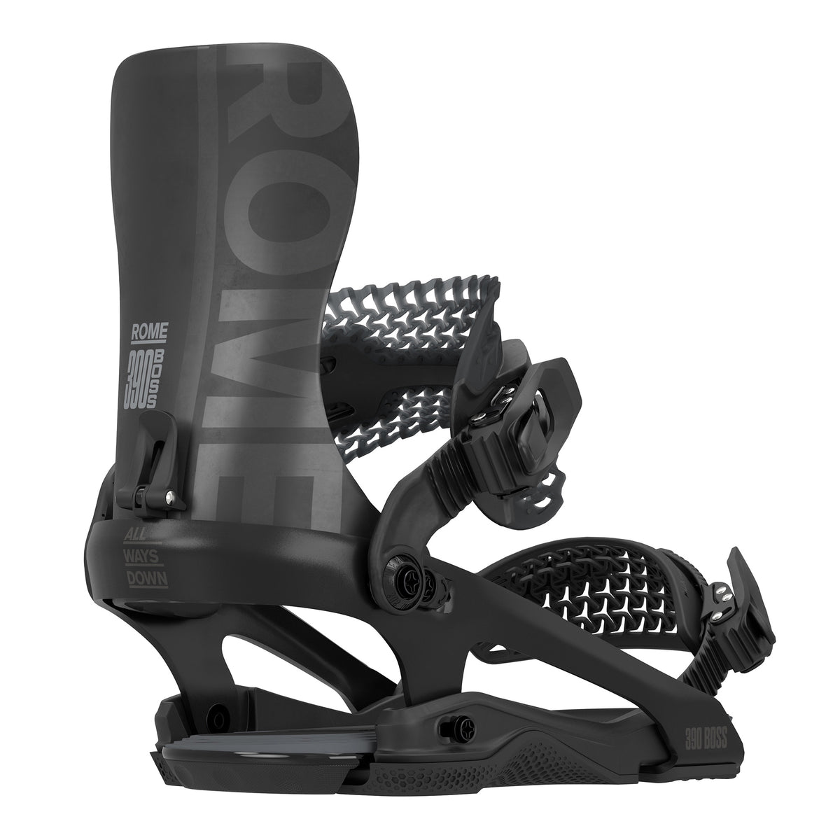 Black 2027 Rome 390 BOss FW bindings black on black design