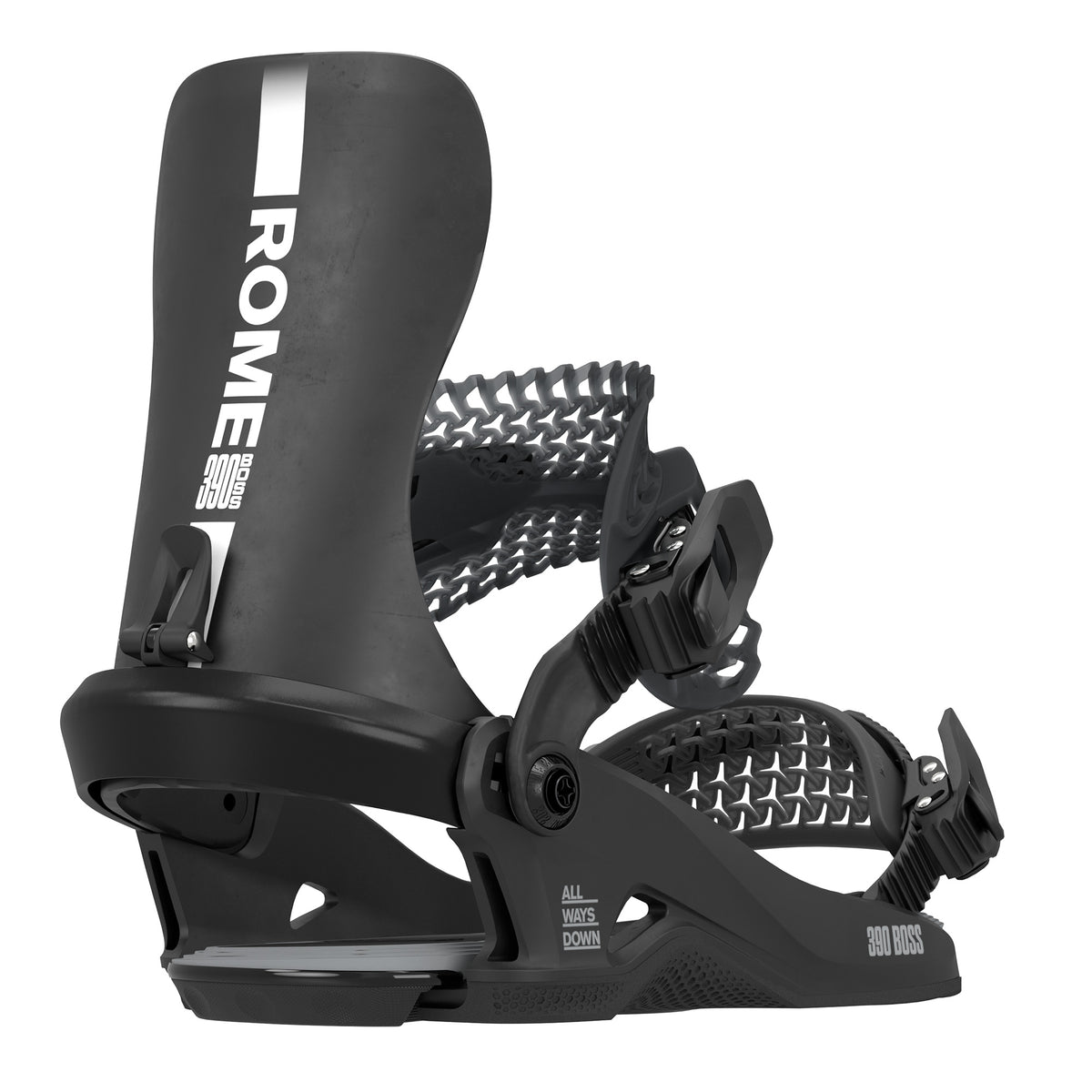Black 2027 Rome 390 Boss HeelWrap Binding with adjustable heel cup