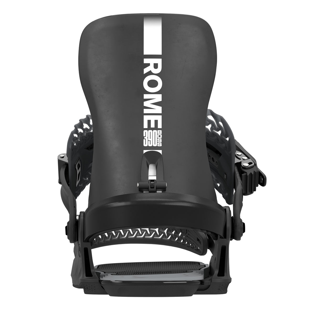 2027 Rome 390 Boss HeelWrap Snowboard Binding back view