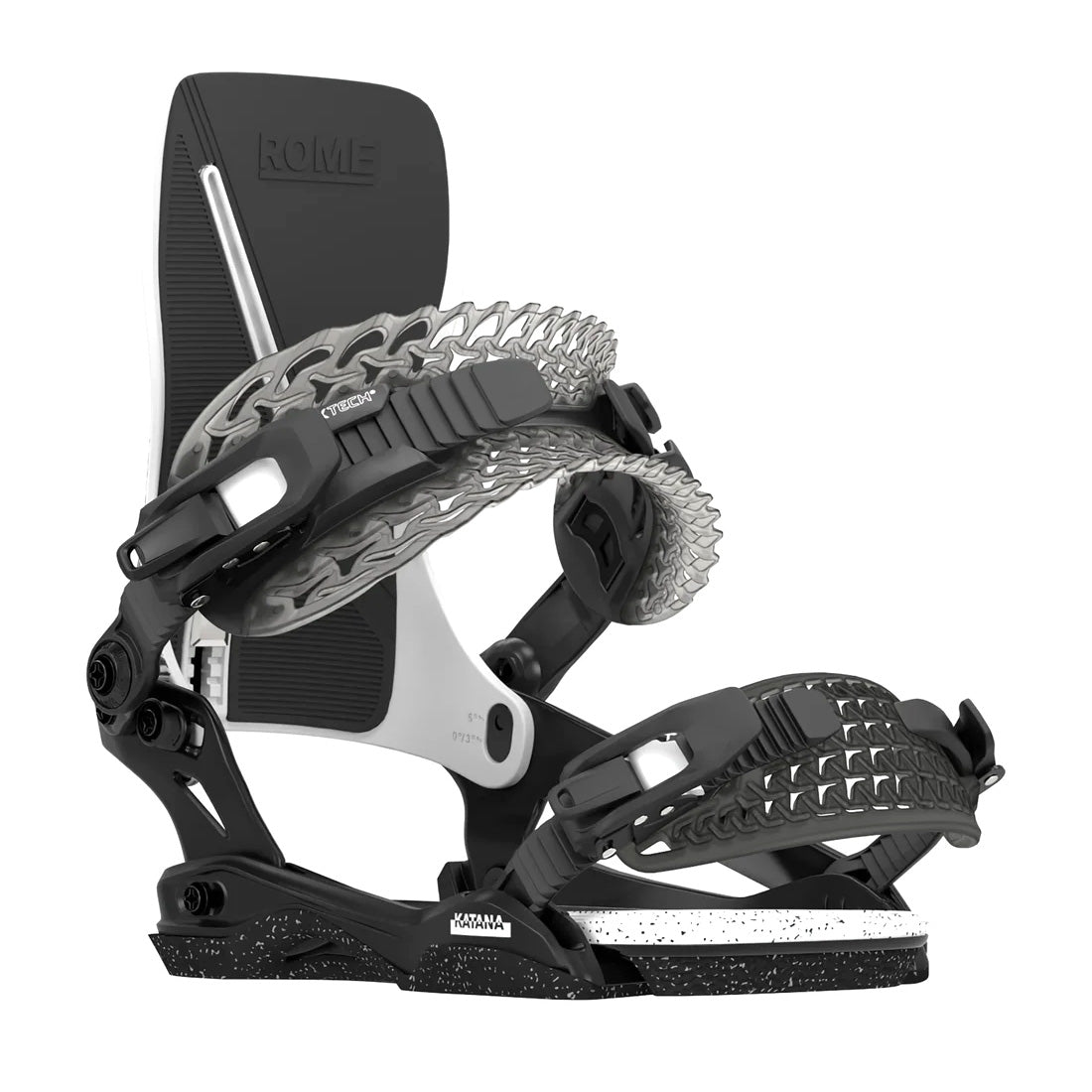 Black/White Katana 2025 Rome Bindings Front