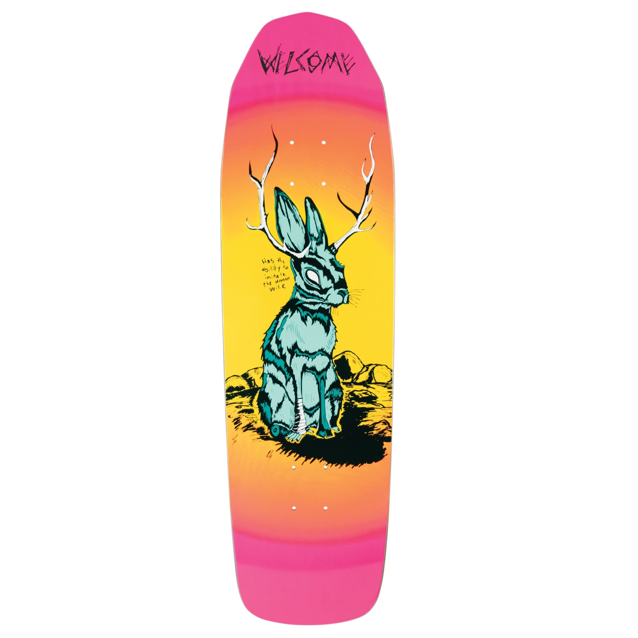 Welcome Jackalope On Basilik Skateboard Deck - Surf Fade
