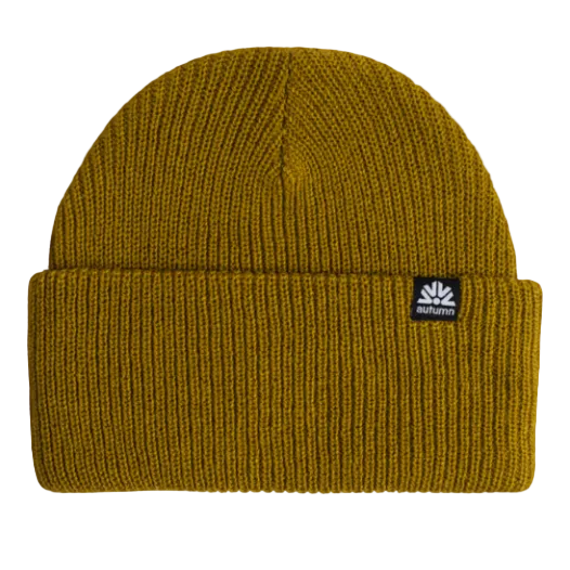 Autumn Simple Solid Beanie - Dijon