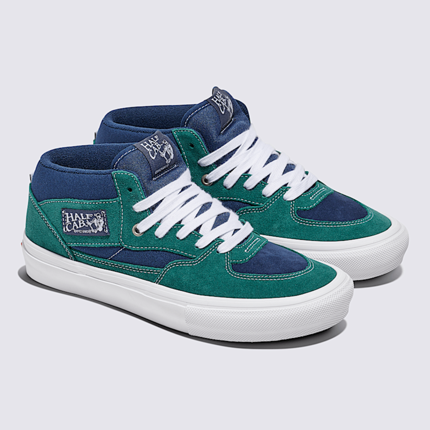 Tartan Blue/Green Skate Half Cab Vans Skate Shoe