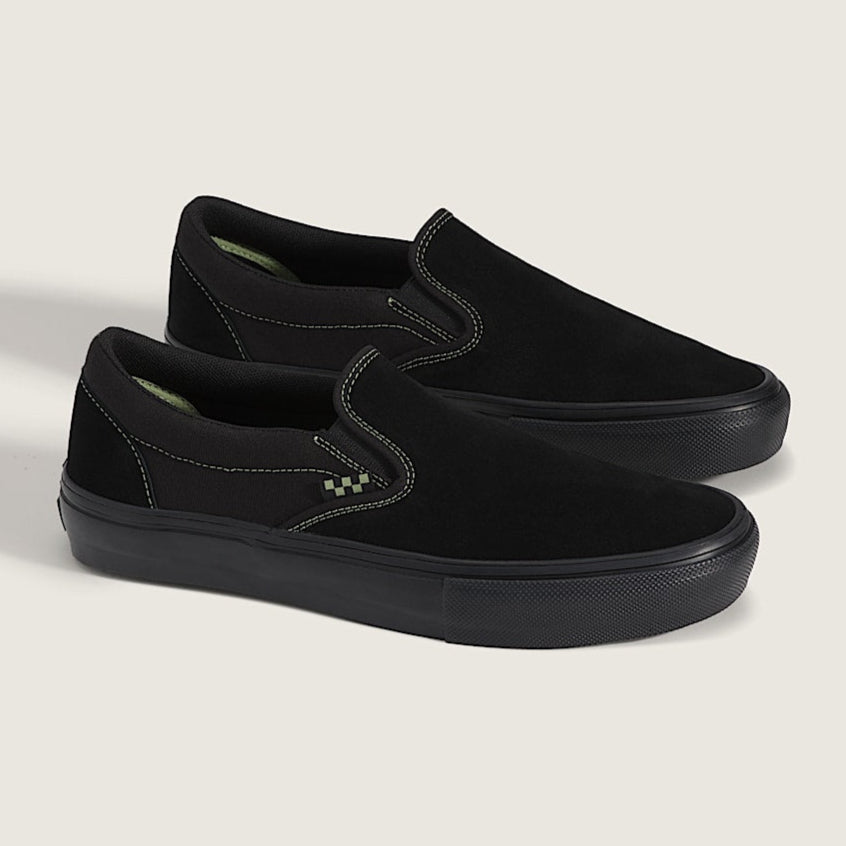 Black/Olive Skate Slip On Vans Shoe