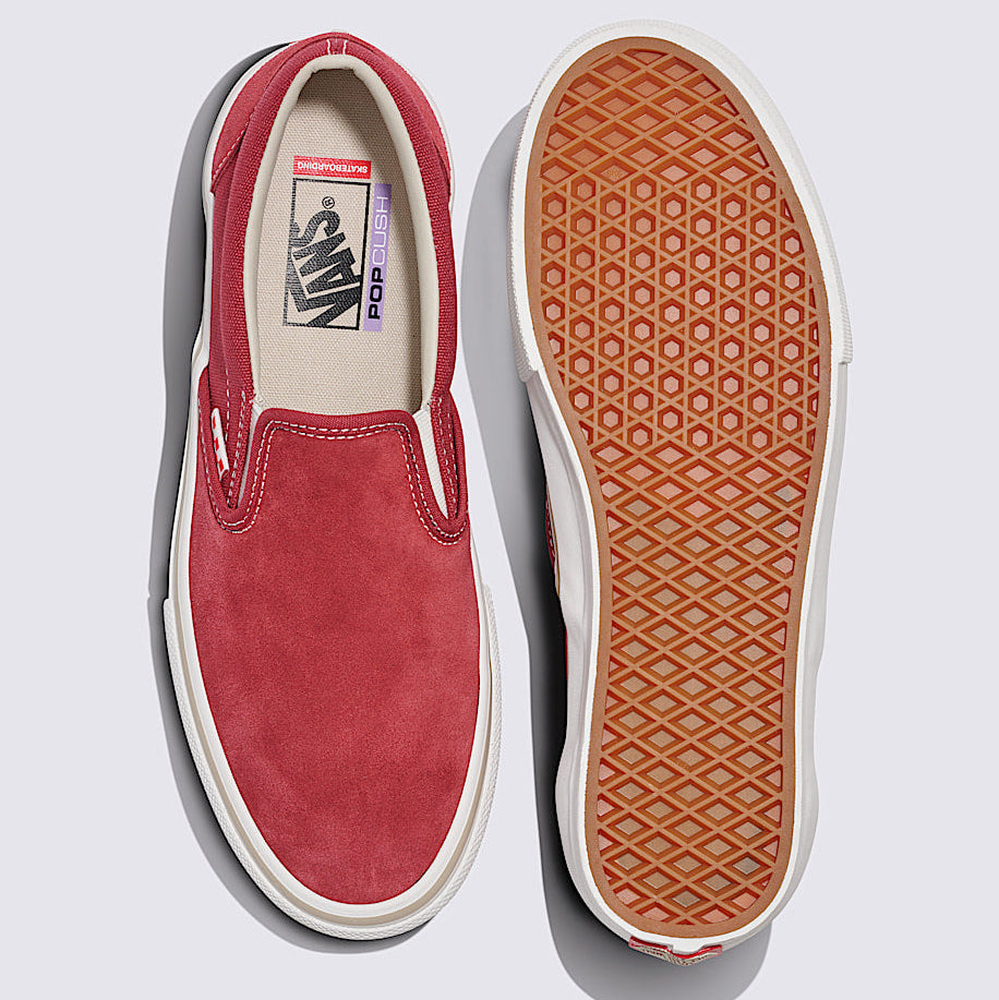 Sun-Dried Tomato Skate Slip On Vans Skat Shoe Top/Bottom