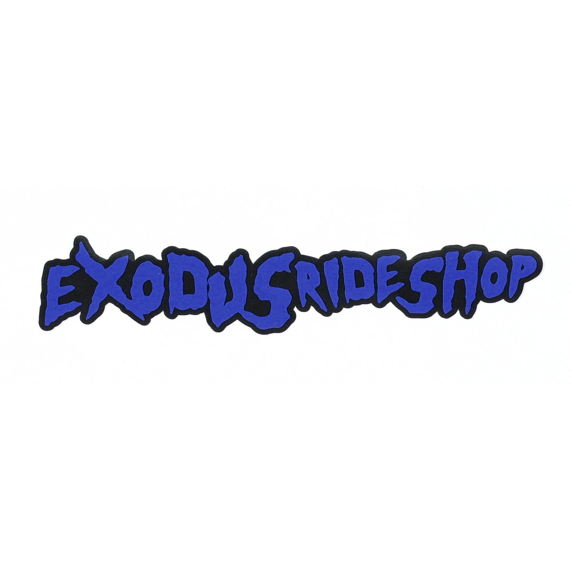 Black and black Exodus Ride Shop FA Skimask skate and snowbaord sticker
