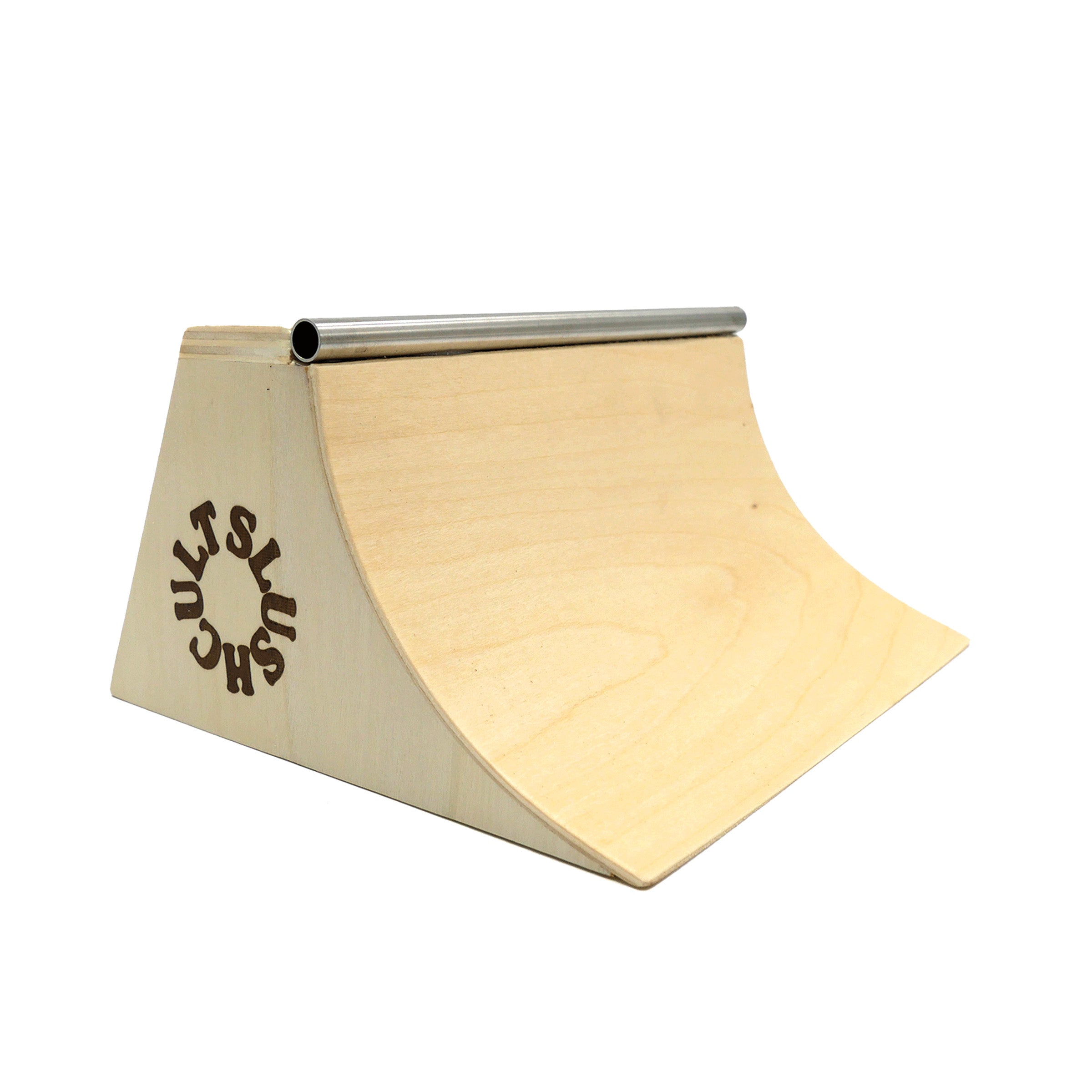Slushcult fingerboard quarterpipe bank