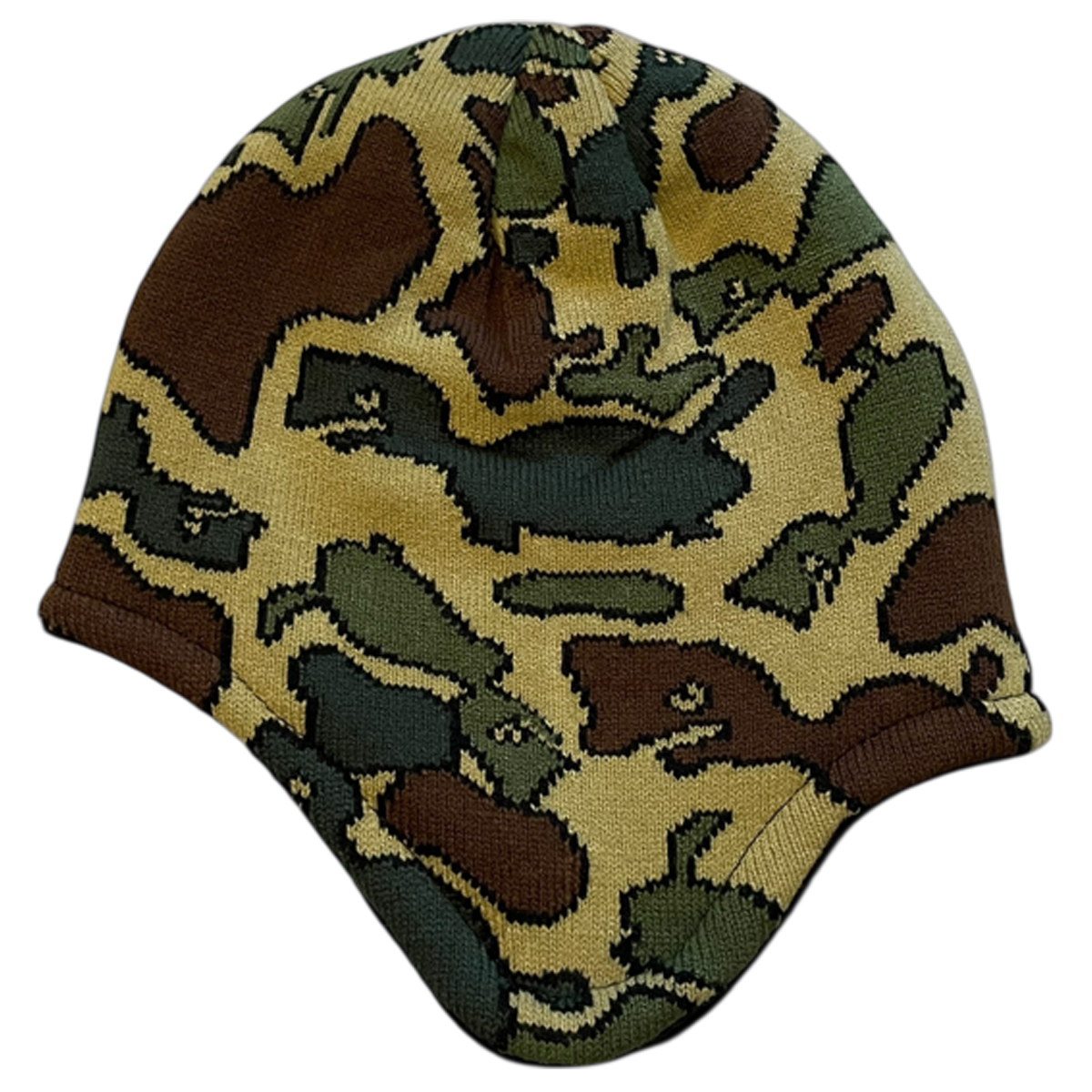 Yoroise camo Smooth ear flap beanie