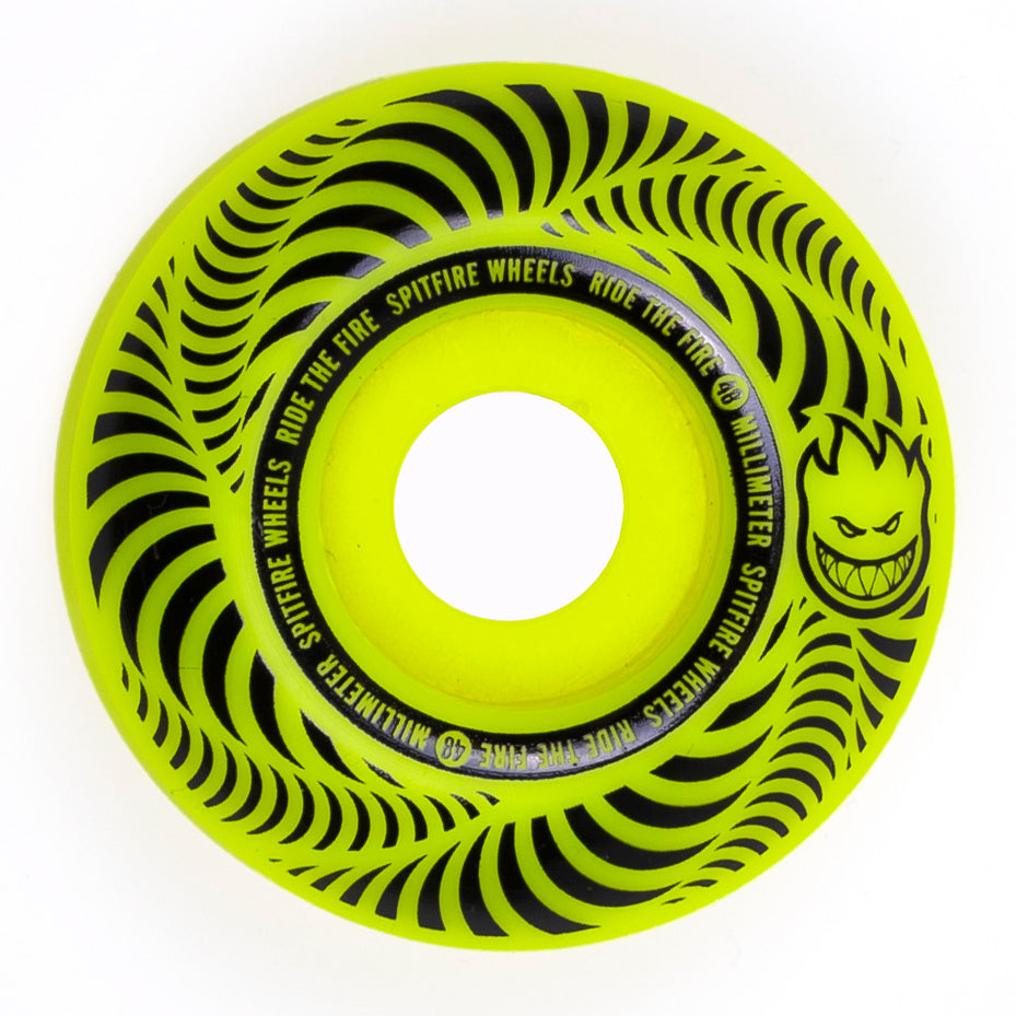 Yellow Spitfire Flash Point Classic Wheels
