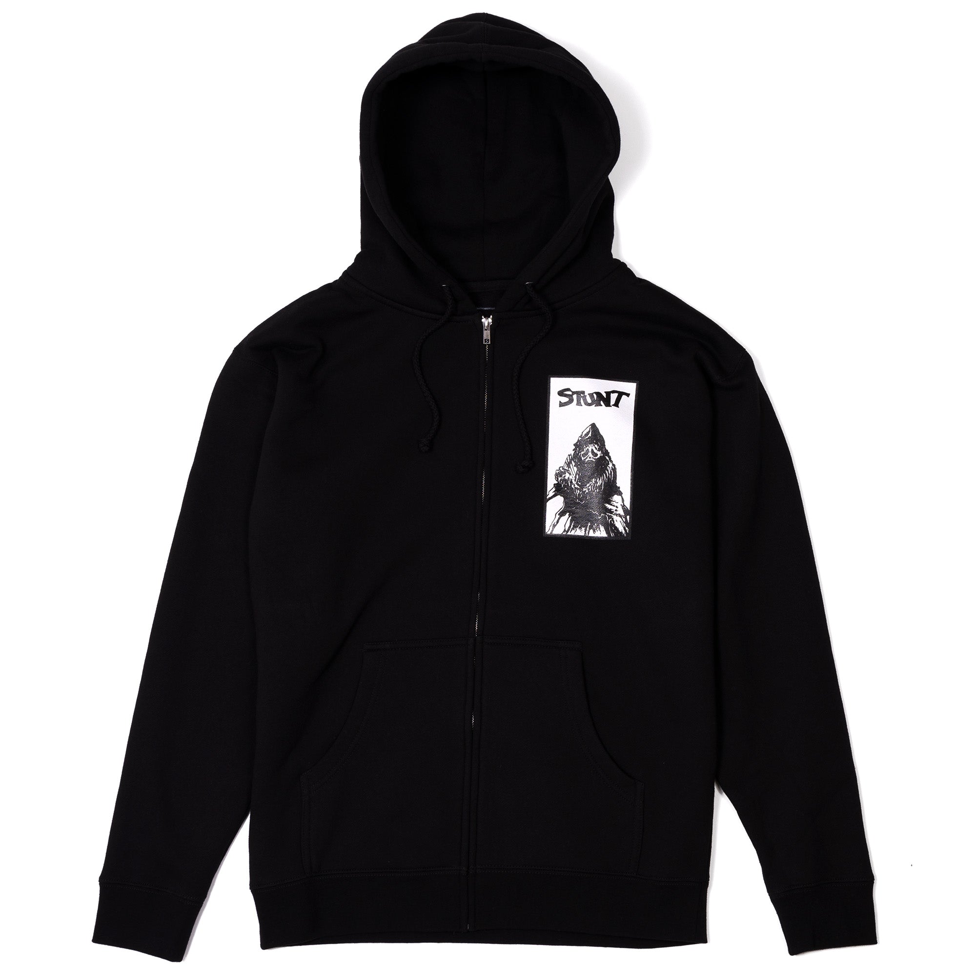 Black Stunt Ripper Zip Up Hoodie